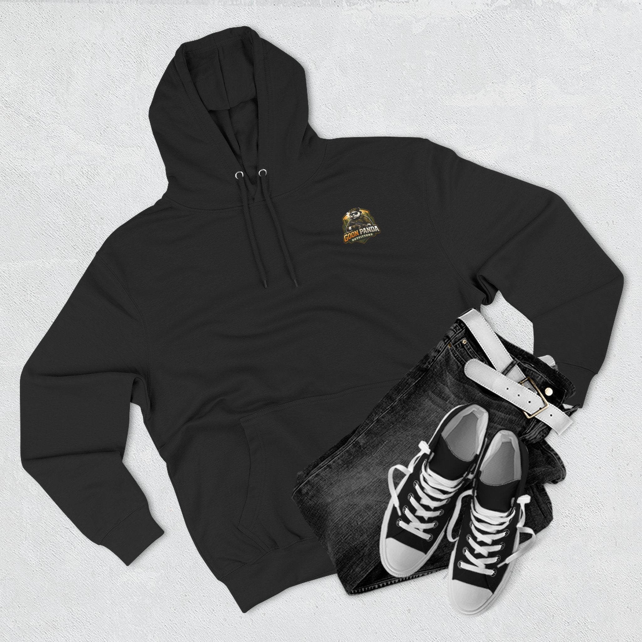 Drunk-ish Panda Hoodie — Funny Beer Lumberjack Animal Graphic Fleece Hoodie