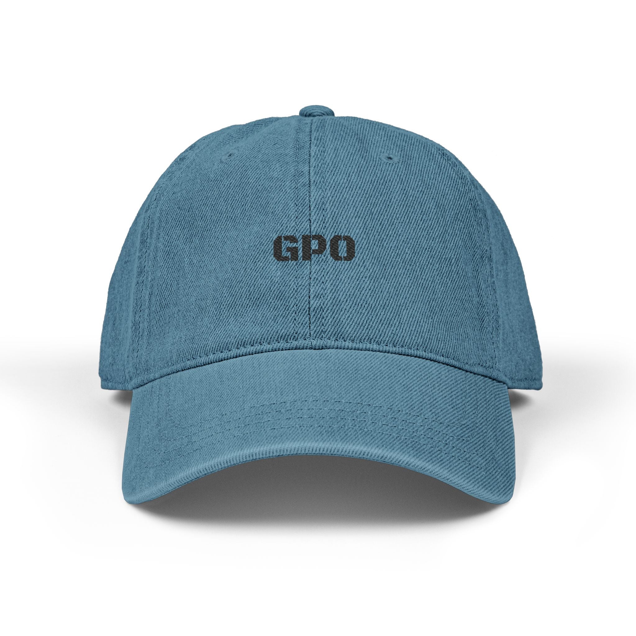 Embroidered Denim Hat