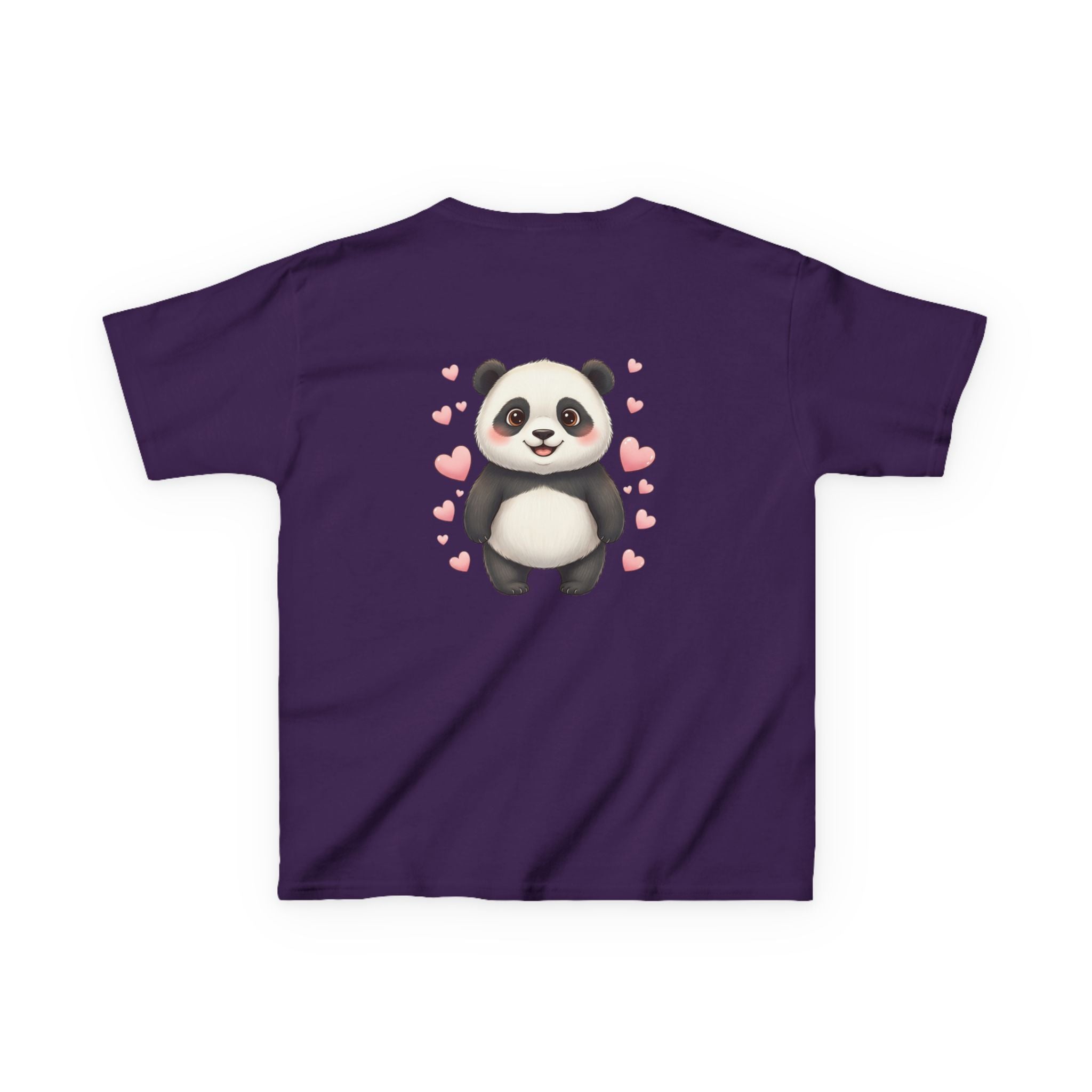 Kids Panda Tee - "Goon Panda Outfitters" Cute Panda with Hearts Kids T-Shirt