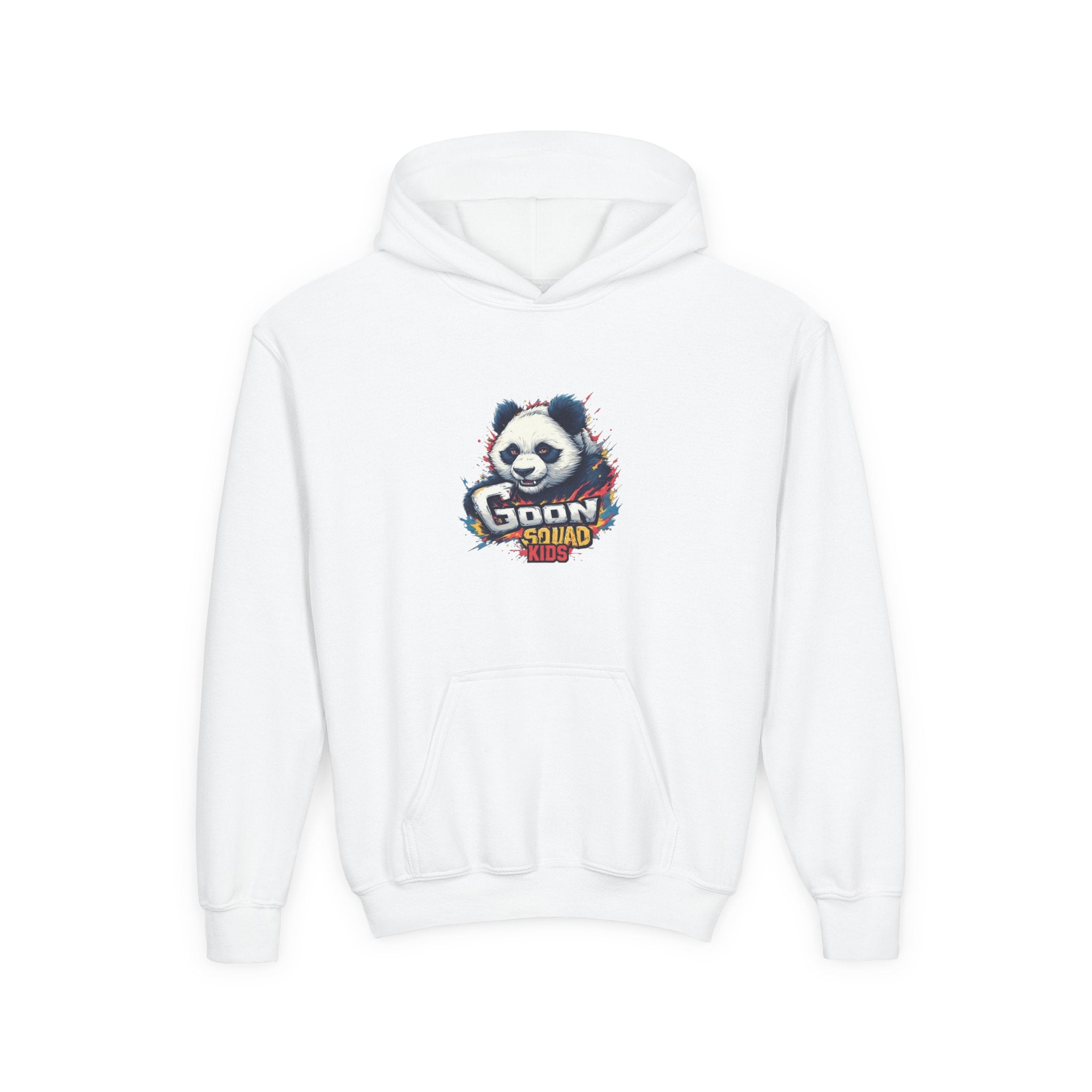 Youth Panda Hoodie - "Goon Squad" Cute Panda Graphic Kids Sweatshirt