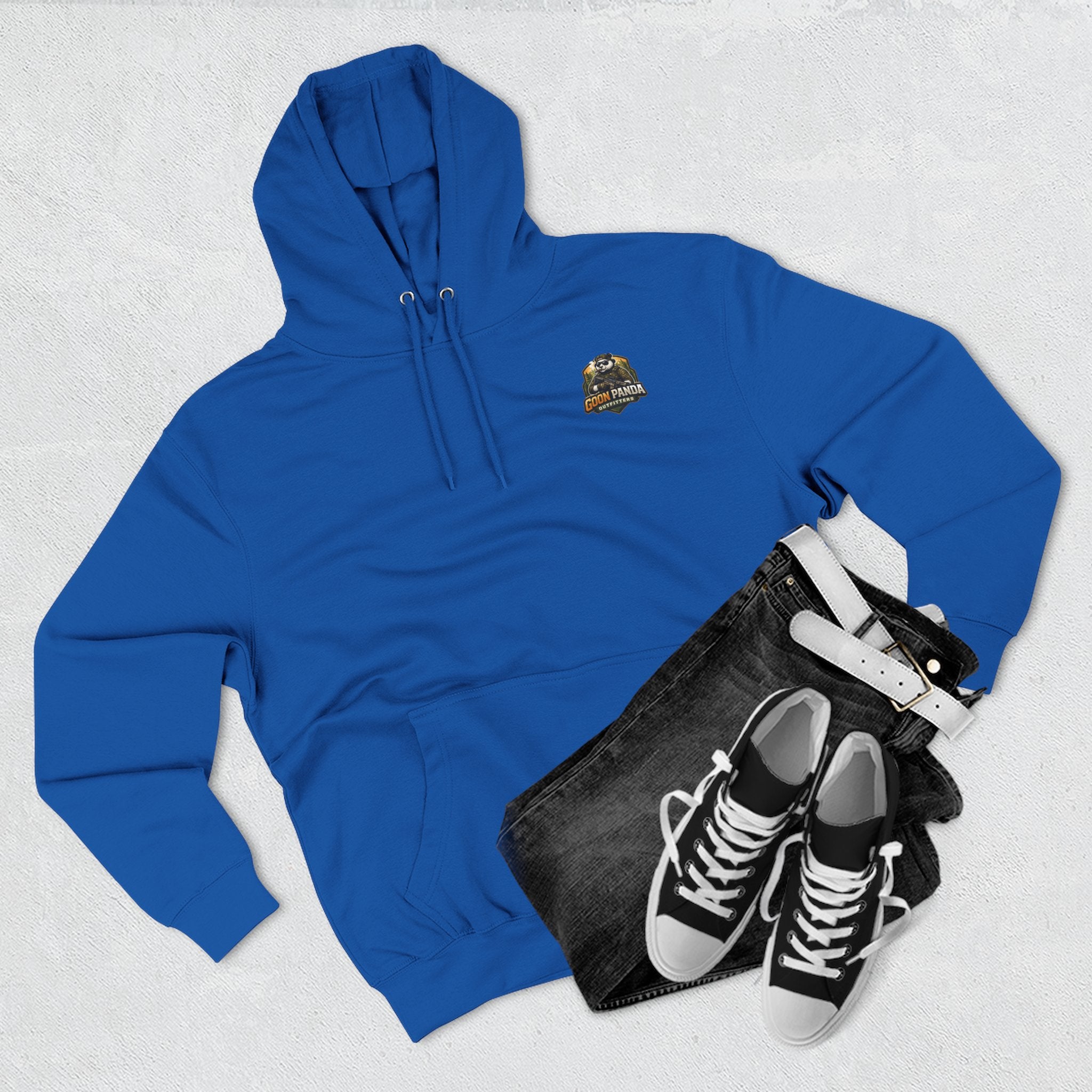 Drunk-ish Panda Hoodie — Funny Beer Lumberjack Animal Graphic Fleece Hoodie
