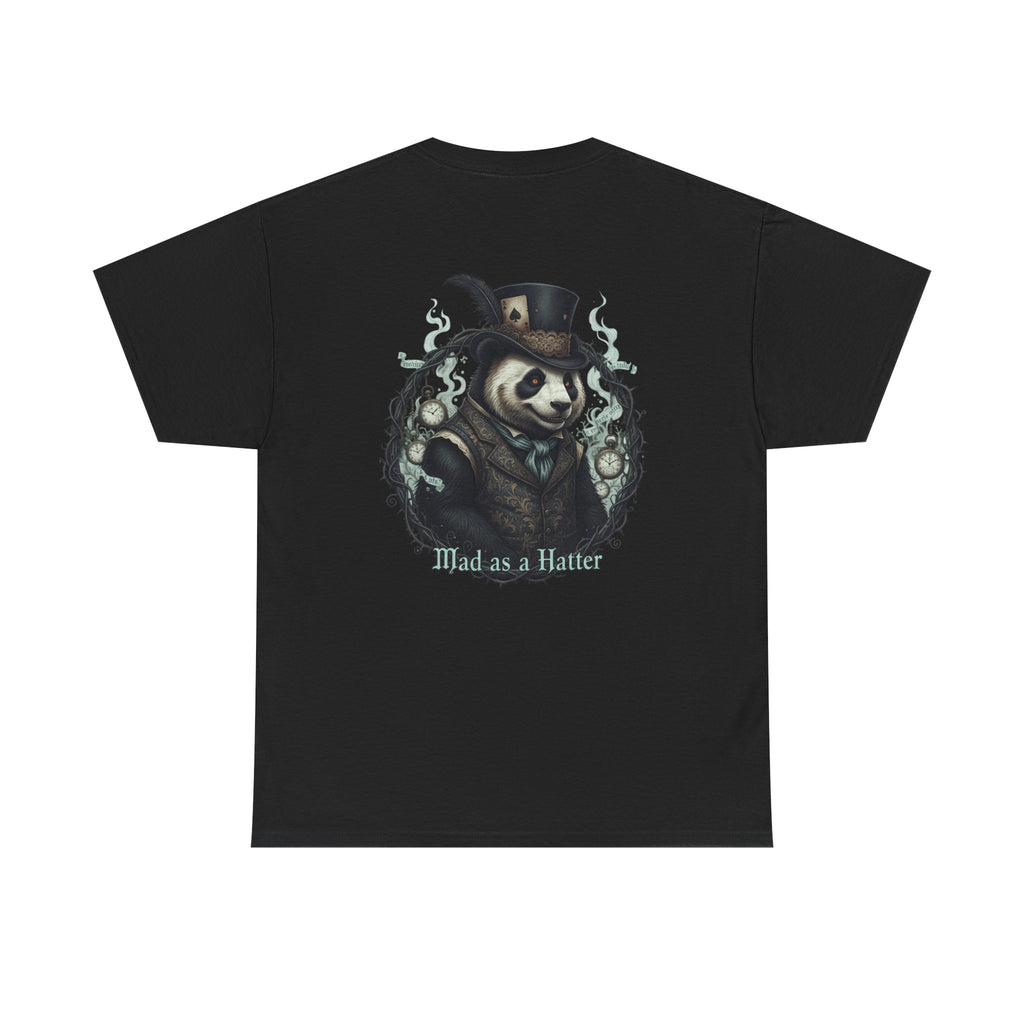 Panda in Top Hat T-Shirt — 'Mad as a Hatter' Vintage Gothic Tee