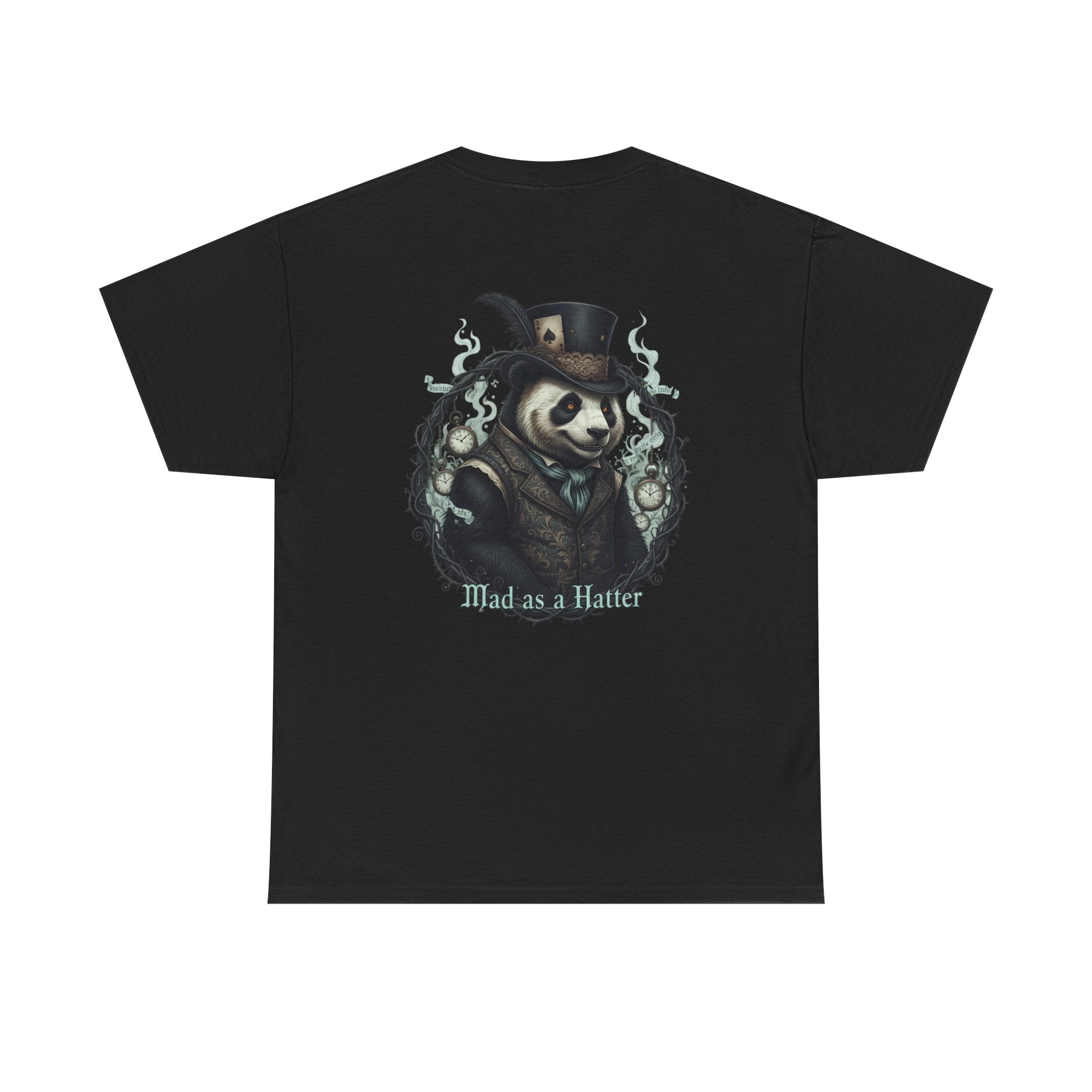 Panda in Top Hat T-Shirt — 'Mad as a Hatter' Vintage Gothic Tee