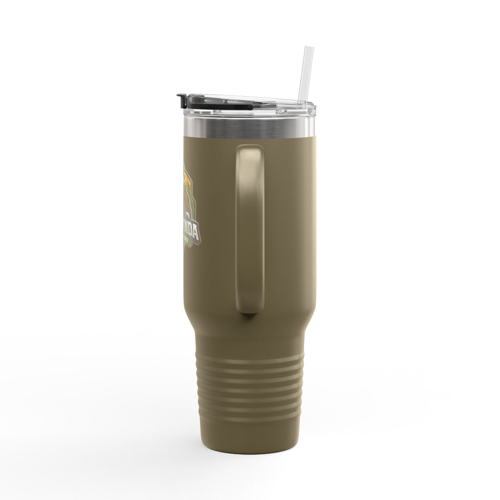 40oz Insulated Travel Mug — Adventurer Bear Design