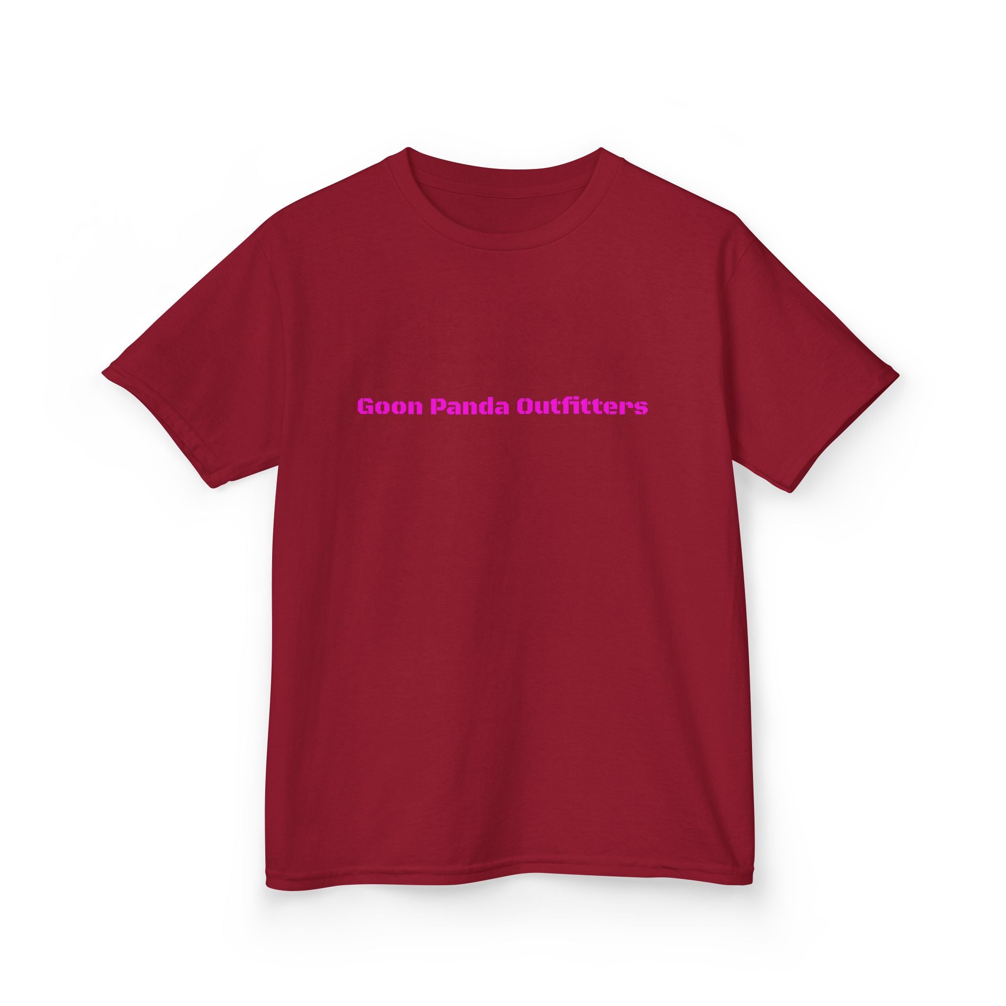 Kids Panda Tee - "Goon Panda Outfitters" Cute Panda with Hearts Kids T-Shirt