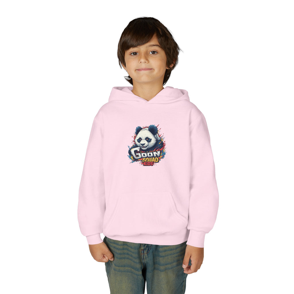 Youth Panda Hoodie - "Goon Squad" Cute Panda Graphic Kids Sweatshirt