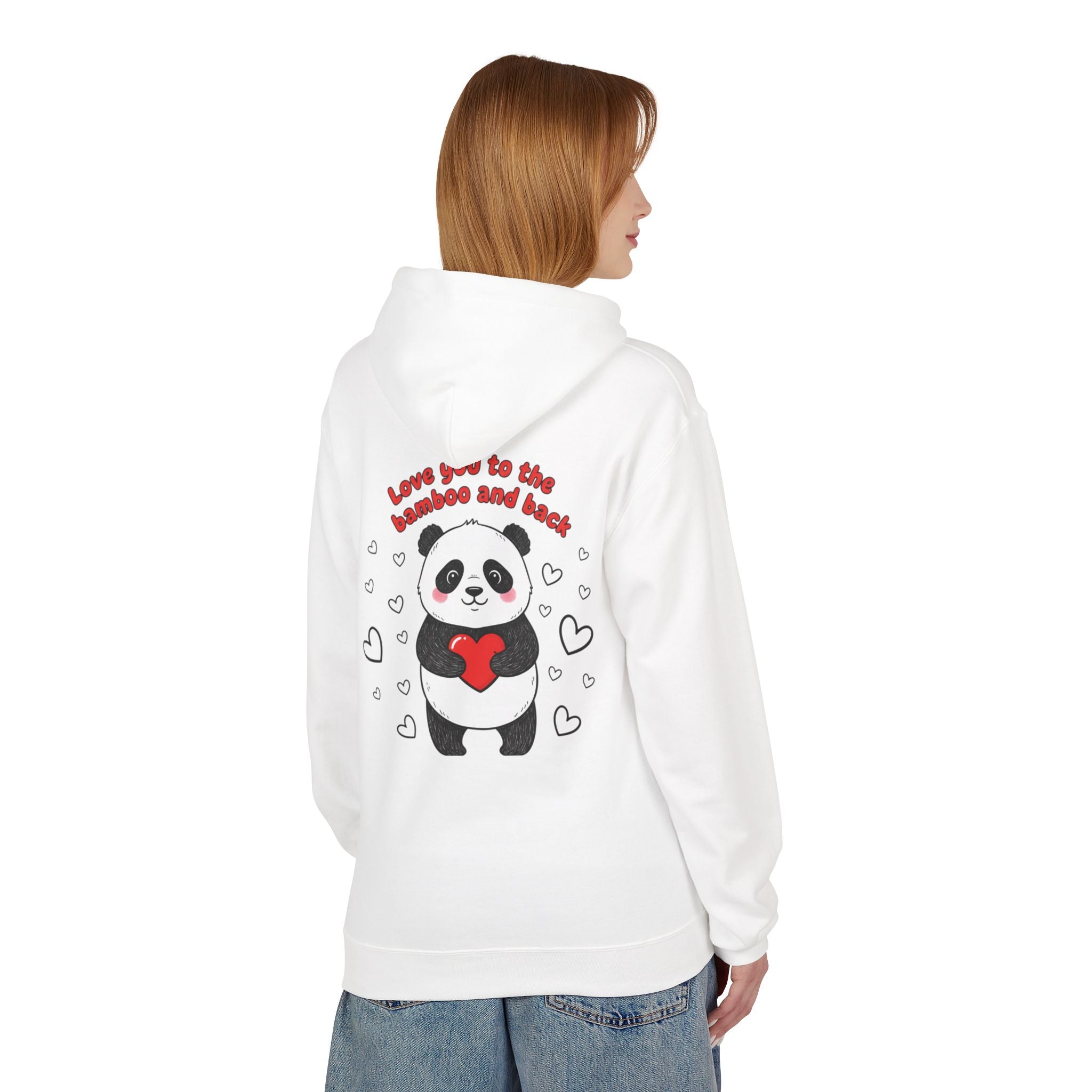 Valentine's Panda 'Love You to the Bamboo and Back' Hoodie