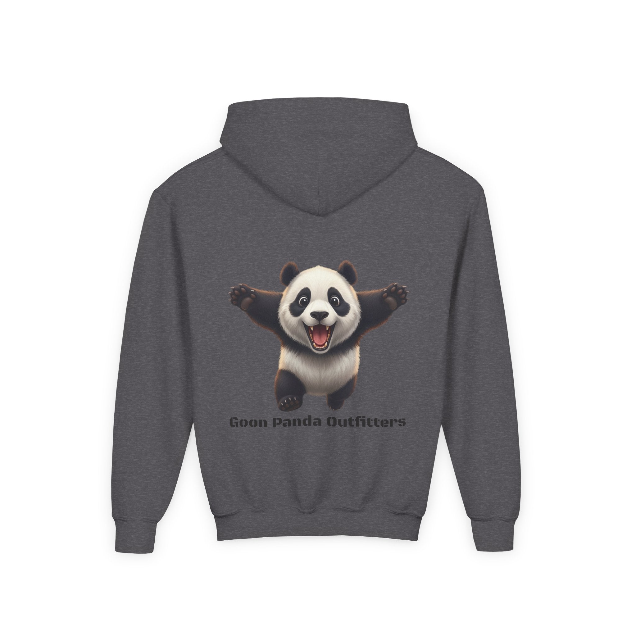 Youth Panda Hoodie - "Goon Squad" Cute Panda Graphic Kids Sweatshirt