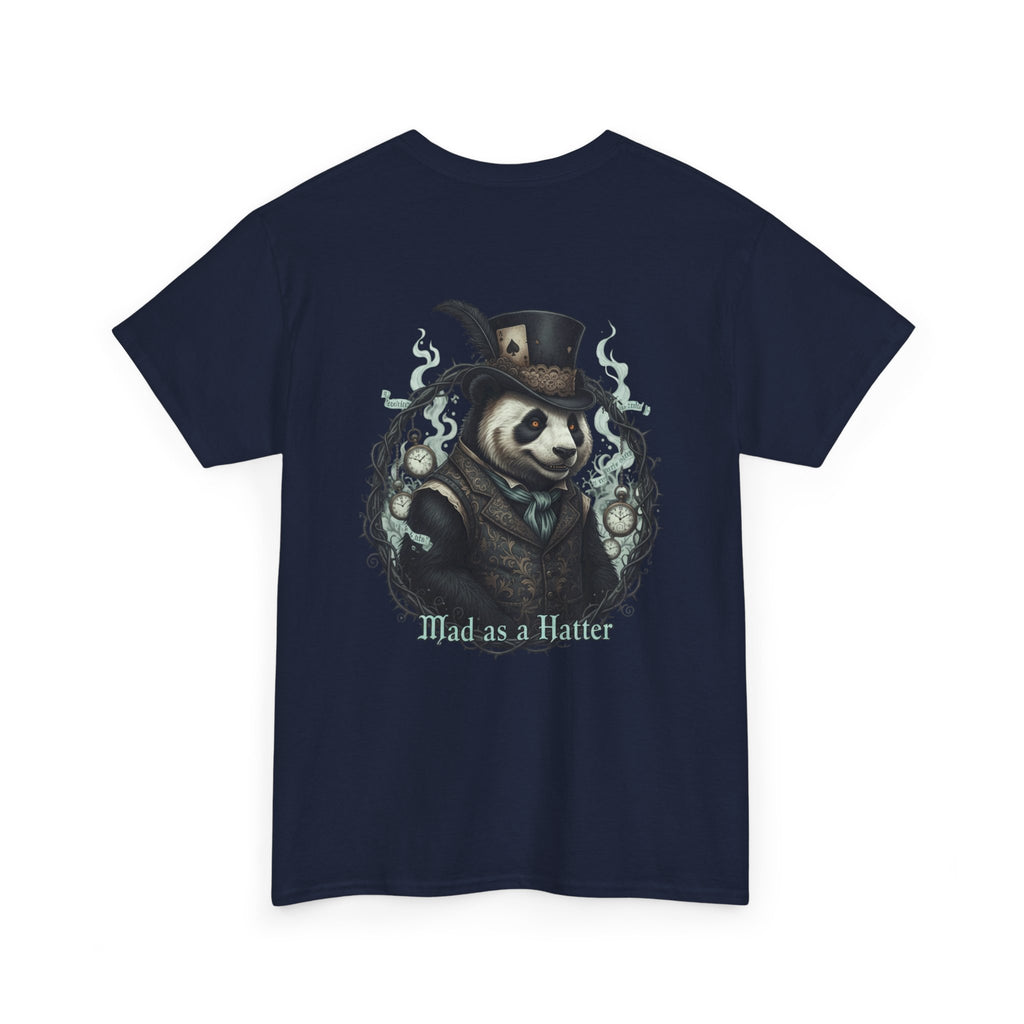 Panda in Top Hat T-Shirt — 'Mad as a Hatter' Vintage Gothic Tee