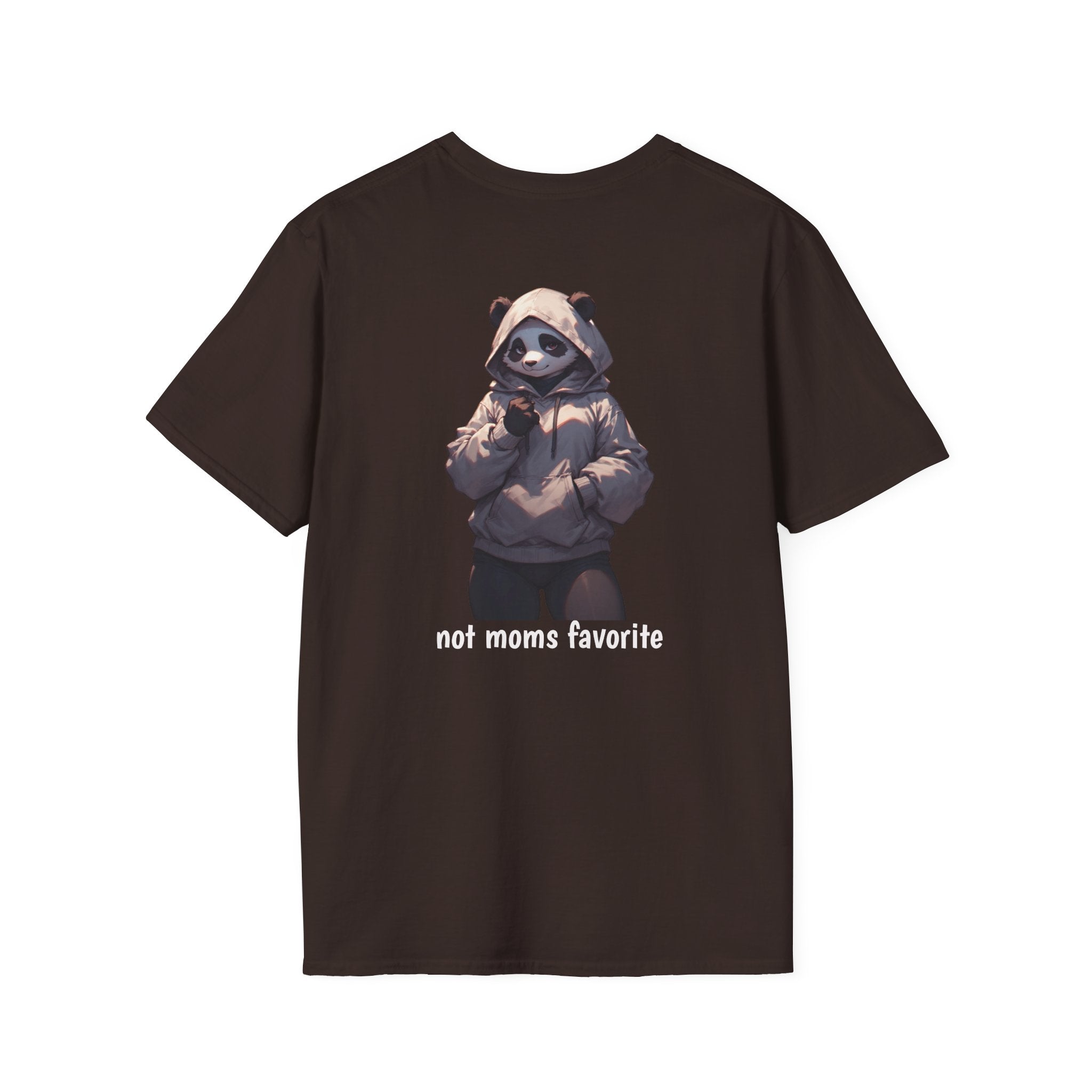 Panda Hoodie Graphic T-Shirt — "Not Mom’s Favorite" Casual Tee