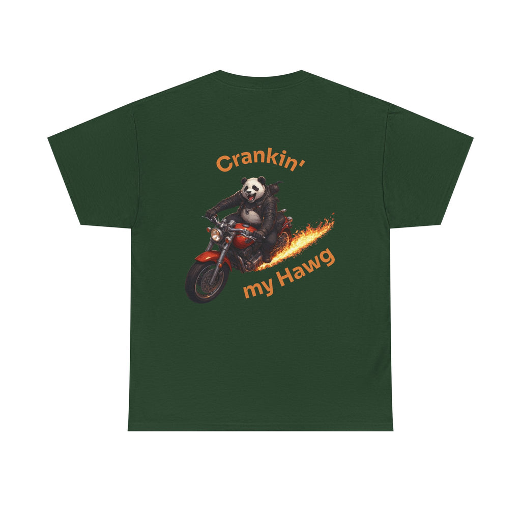 Crankin' My Hawg Panda Motorcycle T‑Shirt