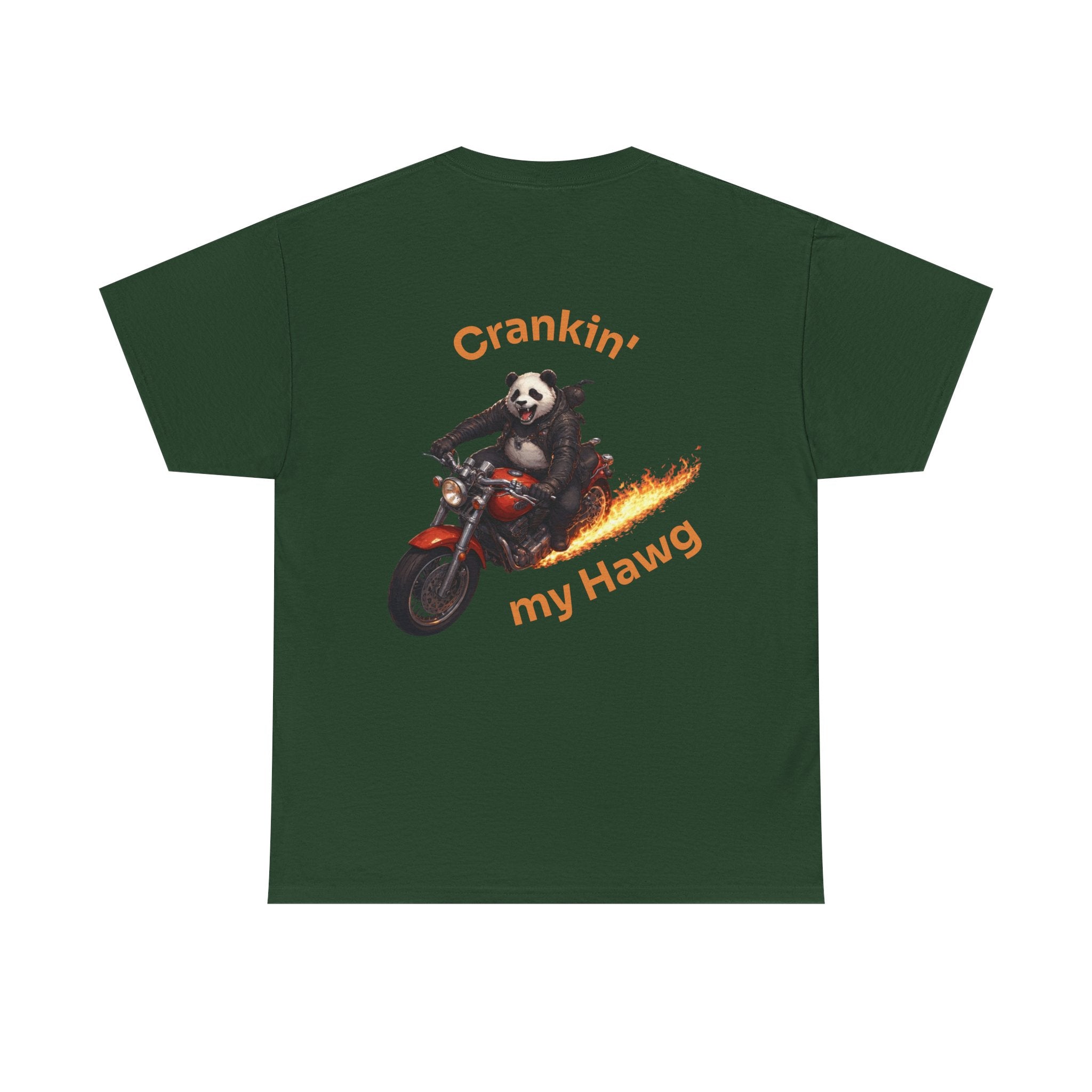 Crankin' My Hawg Panda Motorcycle T‑Shirt