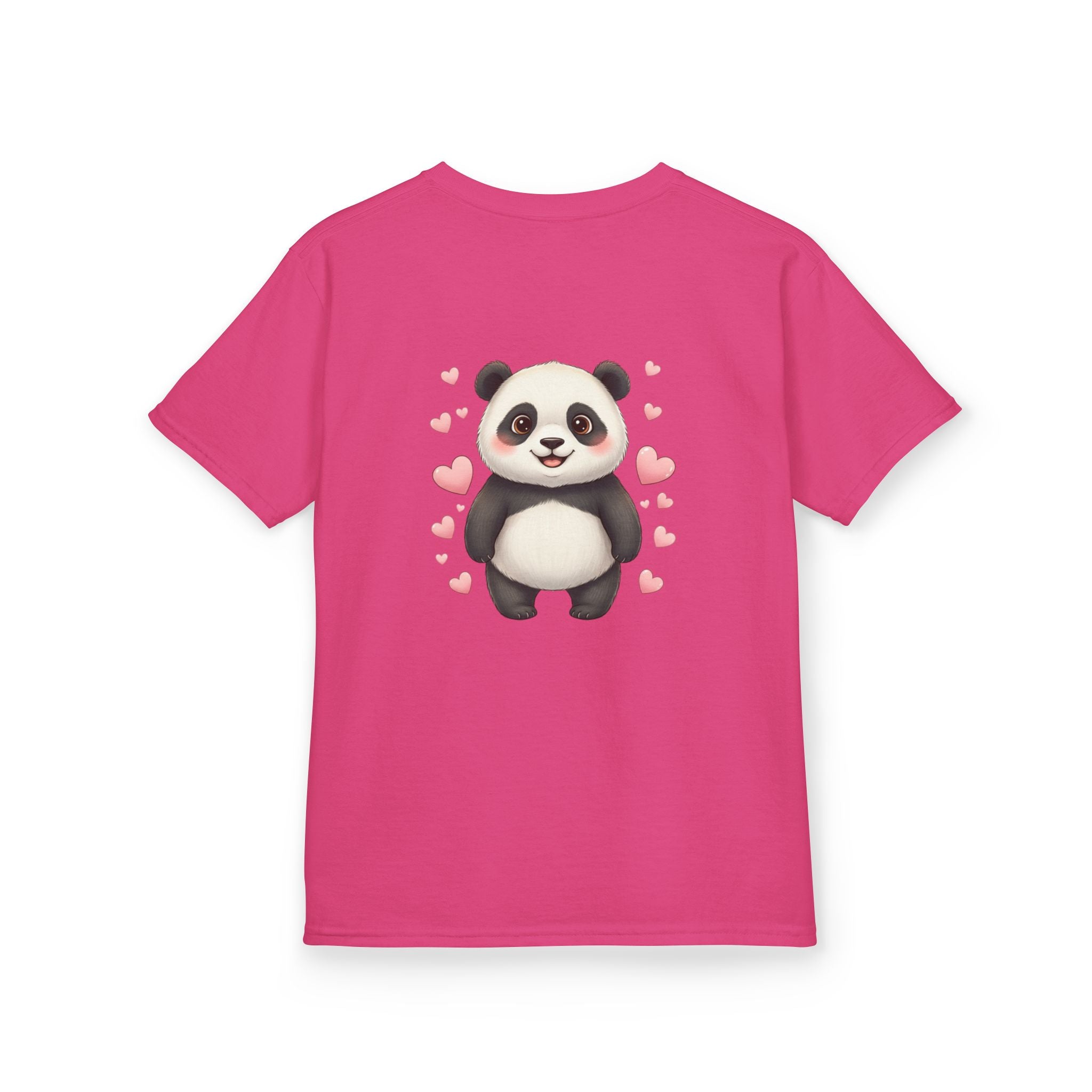 Kids Panda Tee - "Goon Panda Outfitters" Cute Panda with Hearts Kids T-Shirt