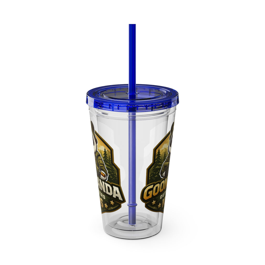 Panda Splash 16oz Tumbler with Straw — Goon Squad Kids Graphic