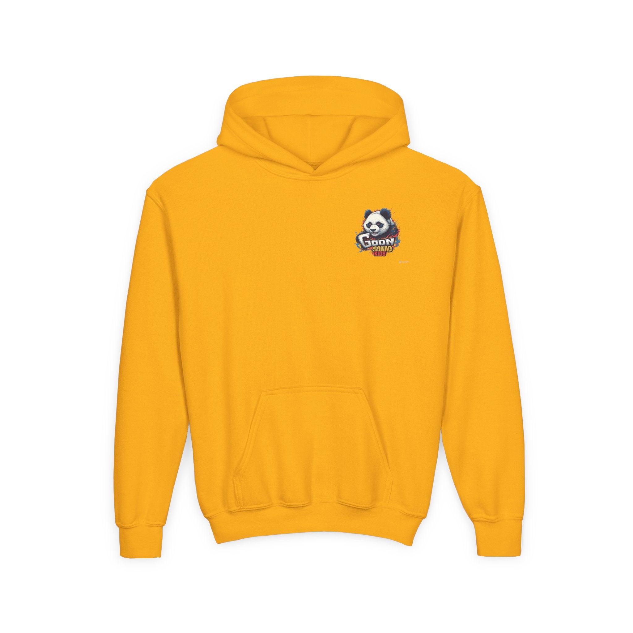 Kids Panda Cowboy Hoodie — “Goon Panda Outfitters” Graphic Youth Sweatshirt