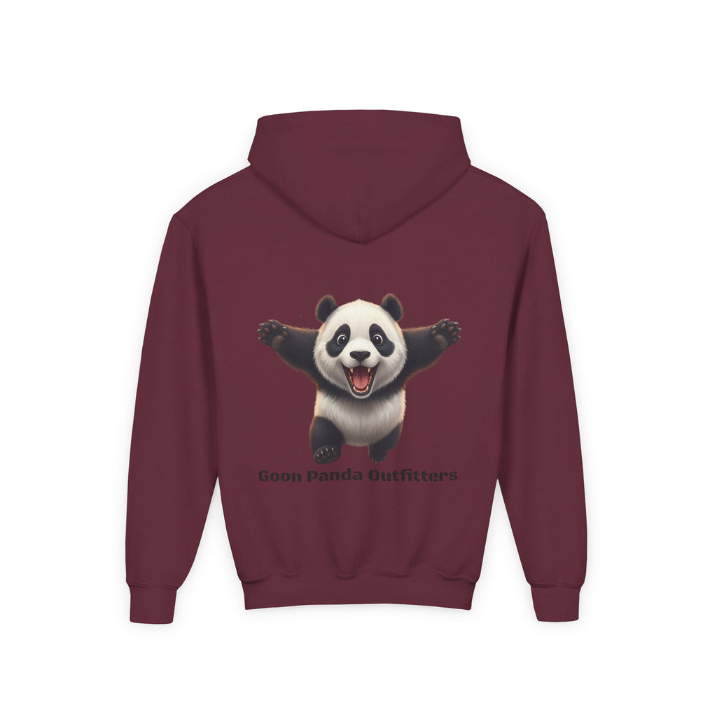 Youth Panda Hoodie - "Goon Squad" Cute Panda Graphic Kids Sweatshirt