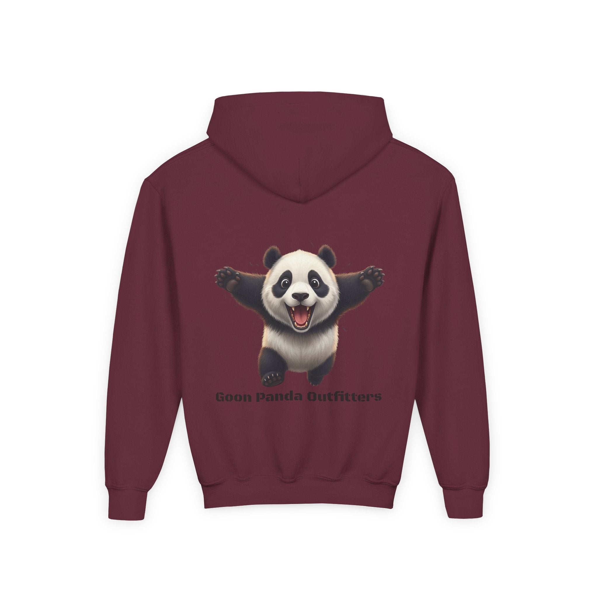 Youth Panda Hoodie - "Goon Squad" Cute Panda Graphic Kids Sweatshirt