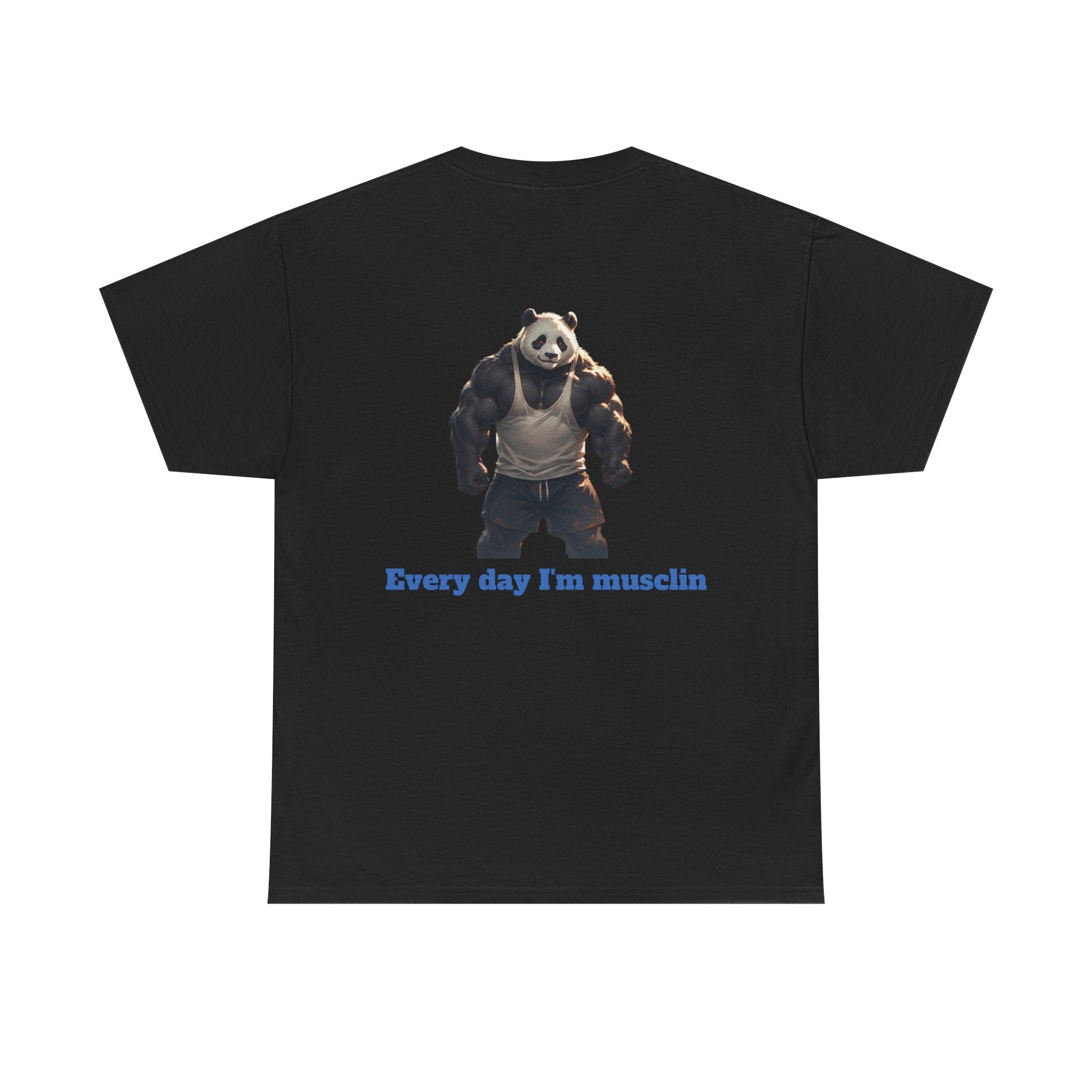 Every Day I'm Musclin Panda T-Shirt — Funny Gym Workout Tee