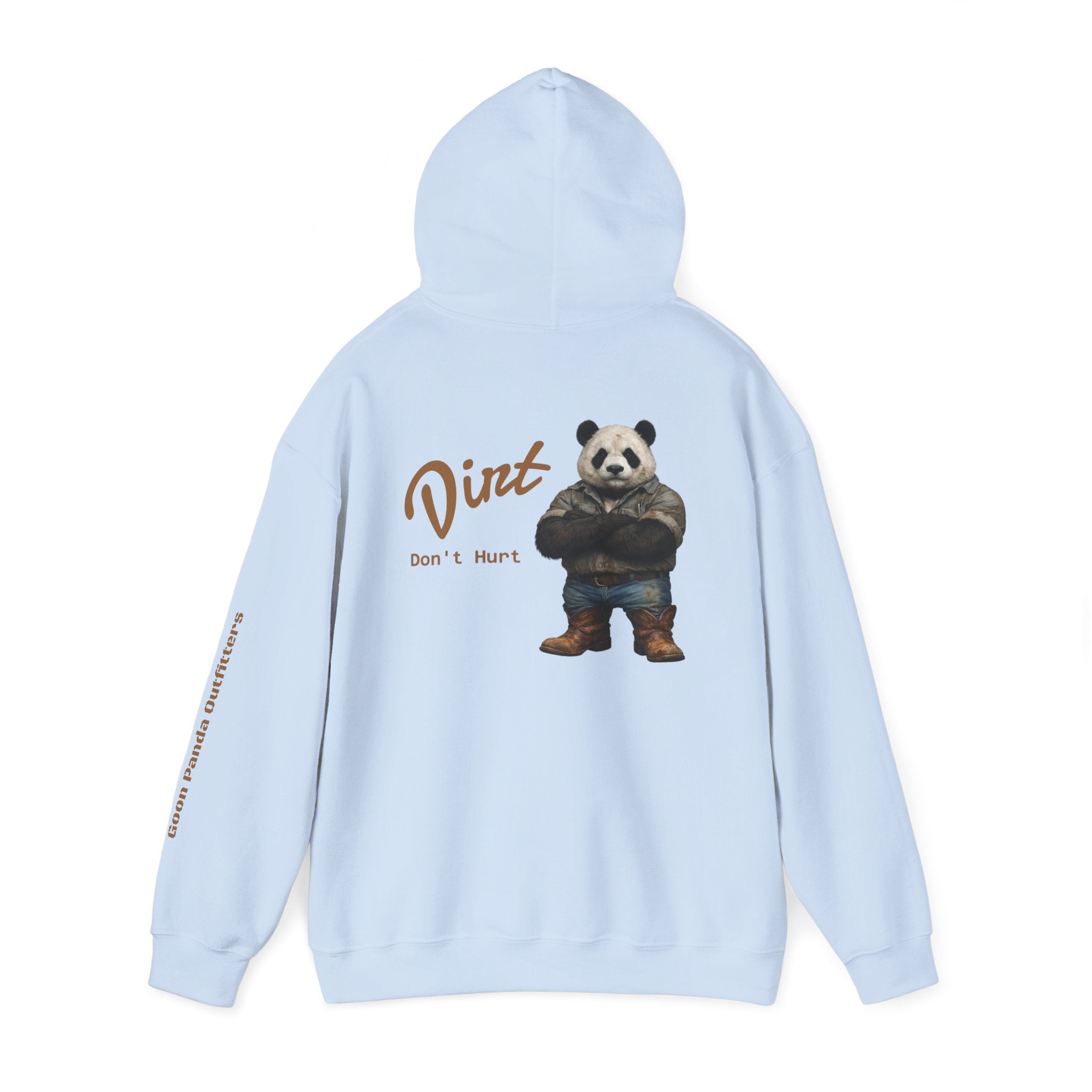 Panda 'Dirt Don't Hurt' Hoodie - Cute Vintage Bear Graphic Pullover