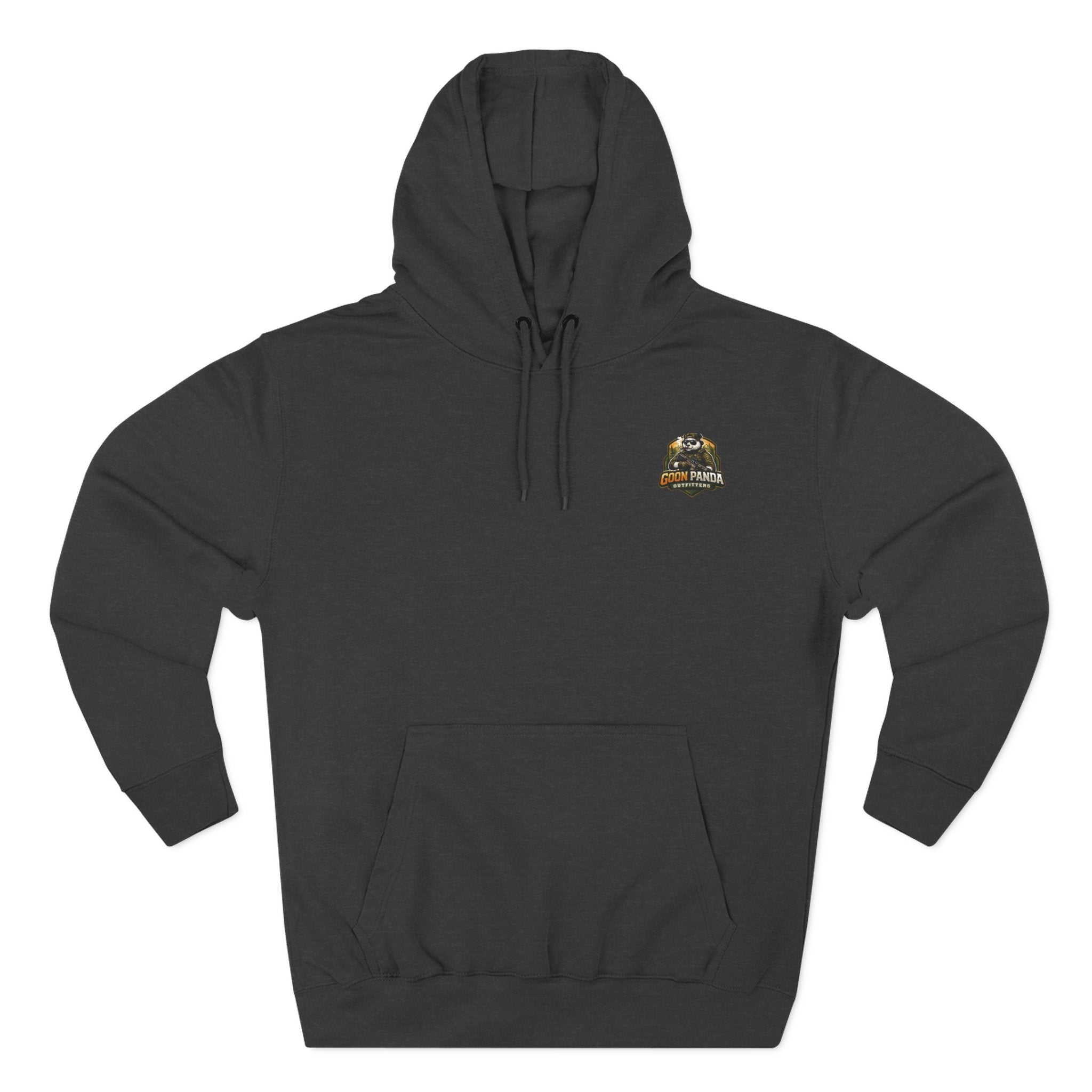 Drunk-ish Panda Hoodie — Funny Beer Lumberjack Animal Graphic Fleece Hoodie