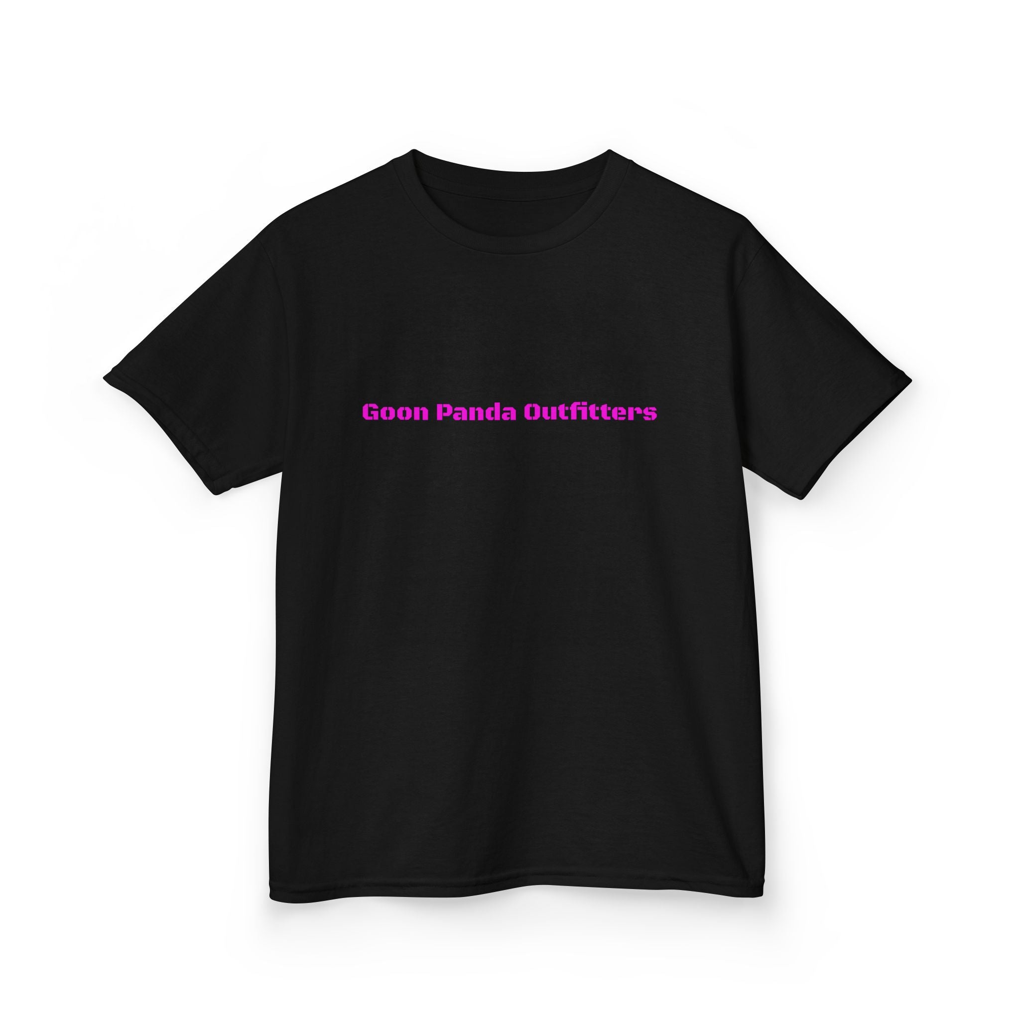 Kids Panda Tee - "Goon Panda Outfitters" Cute Panda with Hearts Kids T-Shirt