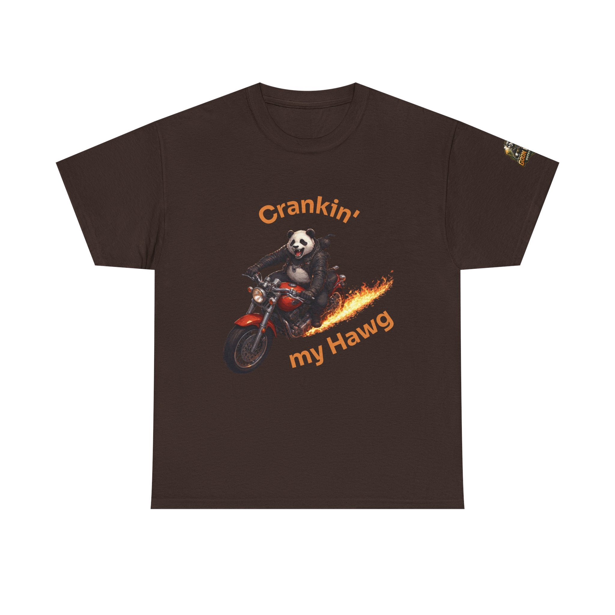 Crankin' My Hawg Motorcycle Panda T-Shirt