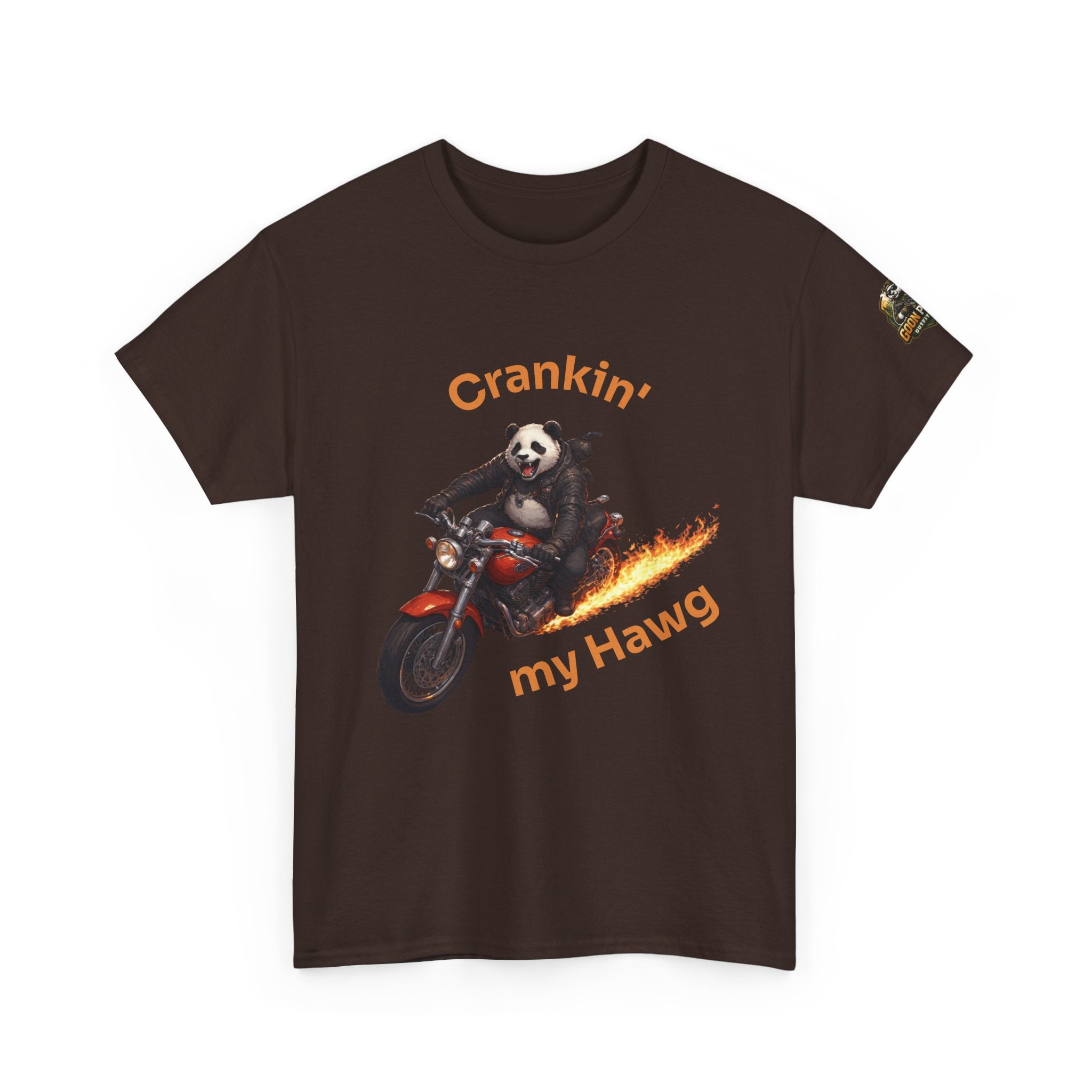 Crankin' My Hawg Motorcycle Panda T-Shirt