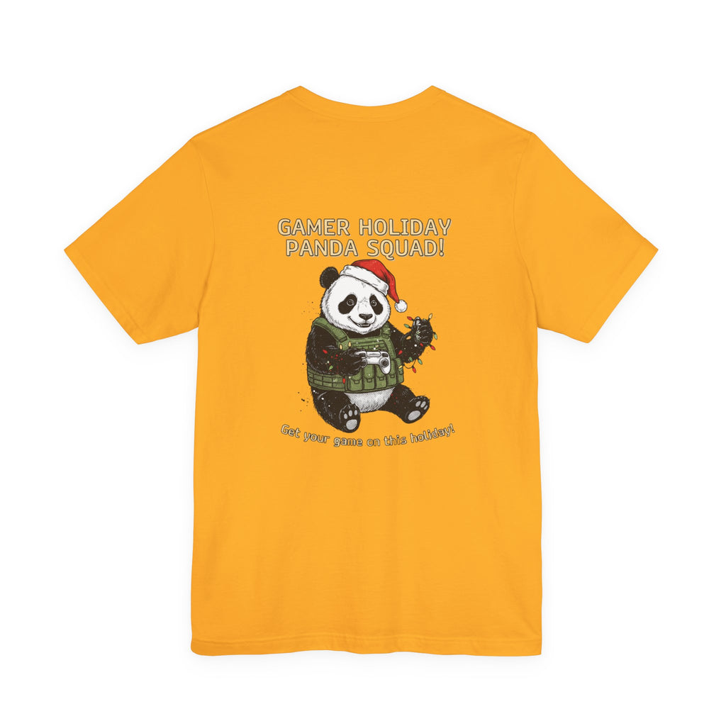Gamer Holiday Panda Tee | gamer shirt, LAN party merch