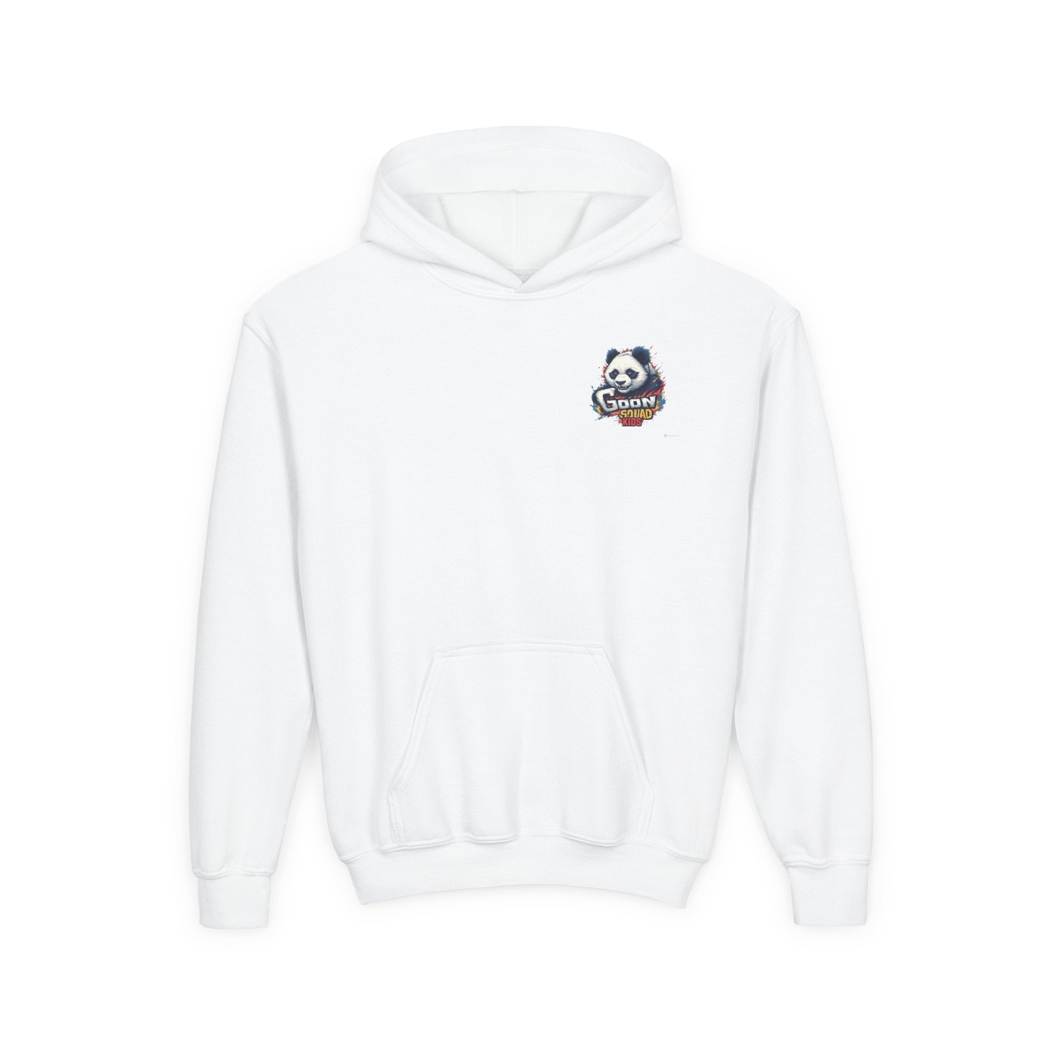 Kids Panda Cowboy Hoodie — “Goon Panda Outfitters” Graphic Youth Sweatshirt