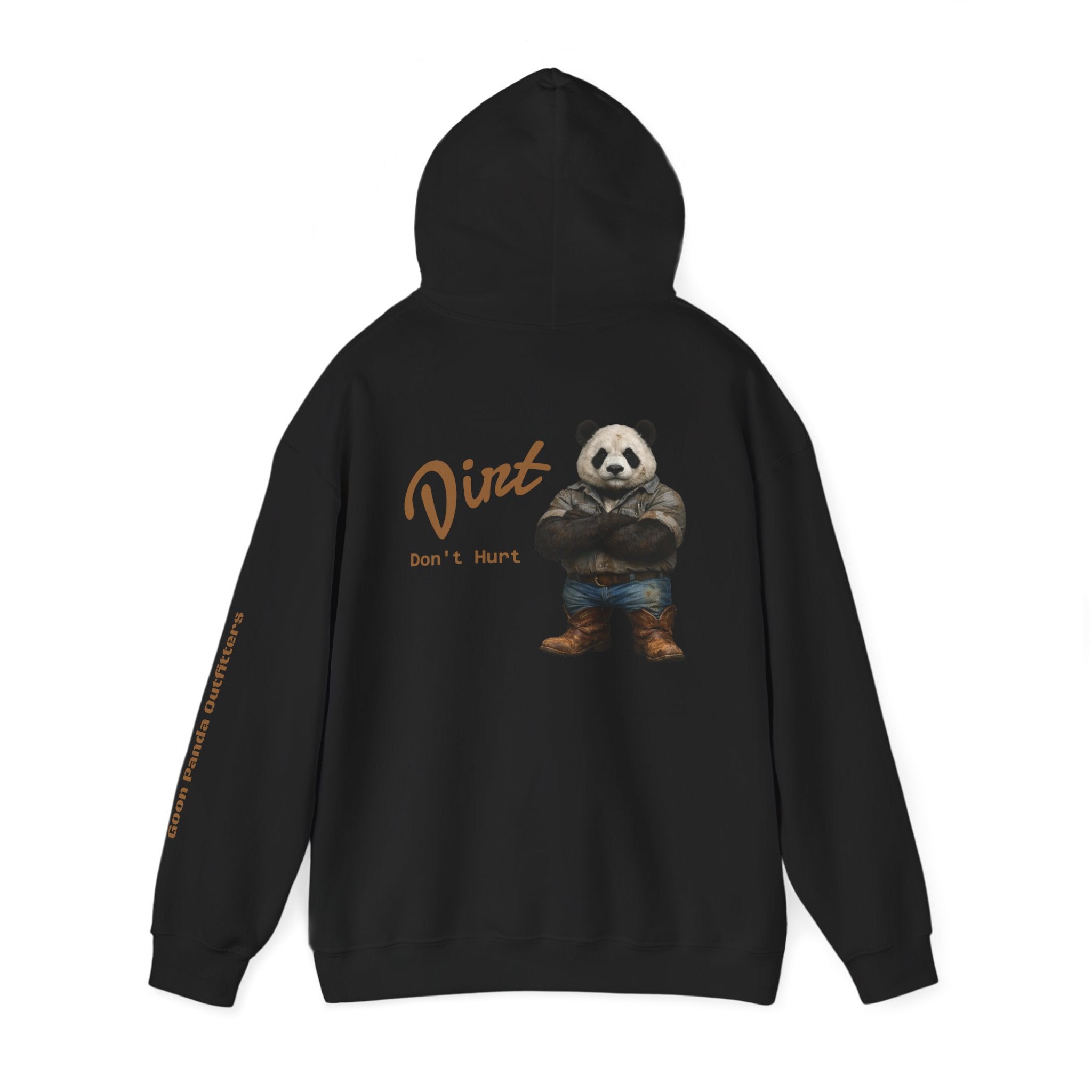 Panda 'Dirt Don't Hurt' Hoodie - Cute Vintage Bear Graphic Pullover