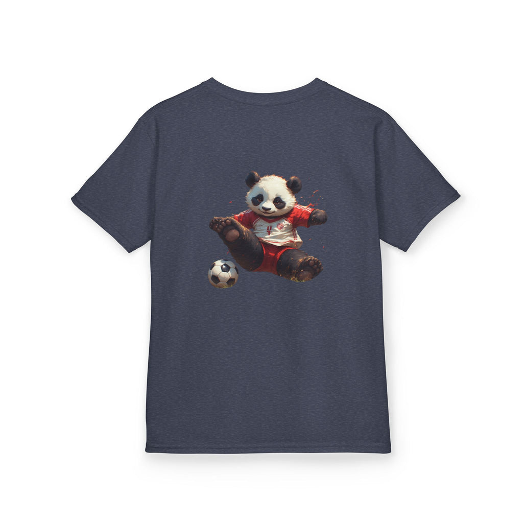 Kids Panda Soccer T‑Shirt — "Goon Panda Outfitters" Graphic Tee