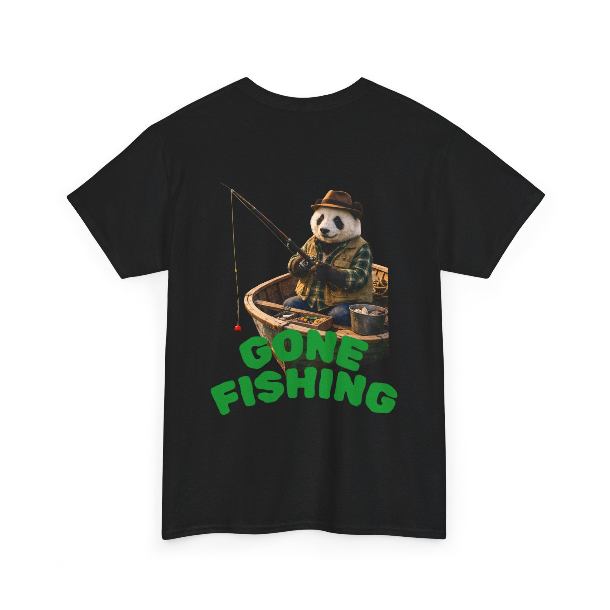 Gone Fishing Panda T-Shirt