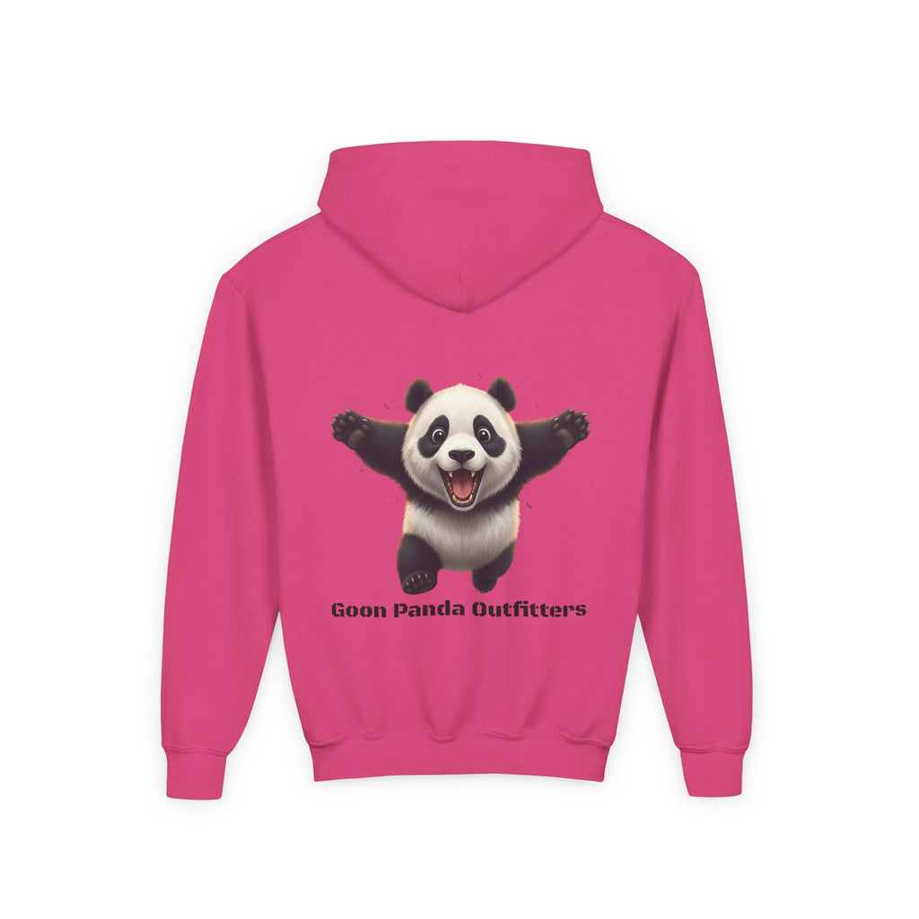 Youth Panda Hoodie - "Goon Squad" Cute Panda Graphic Kids Sweatshirt