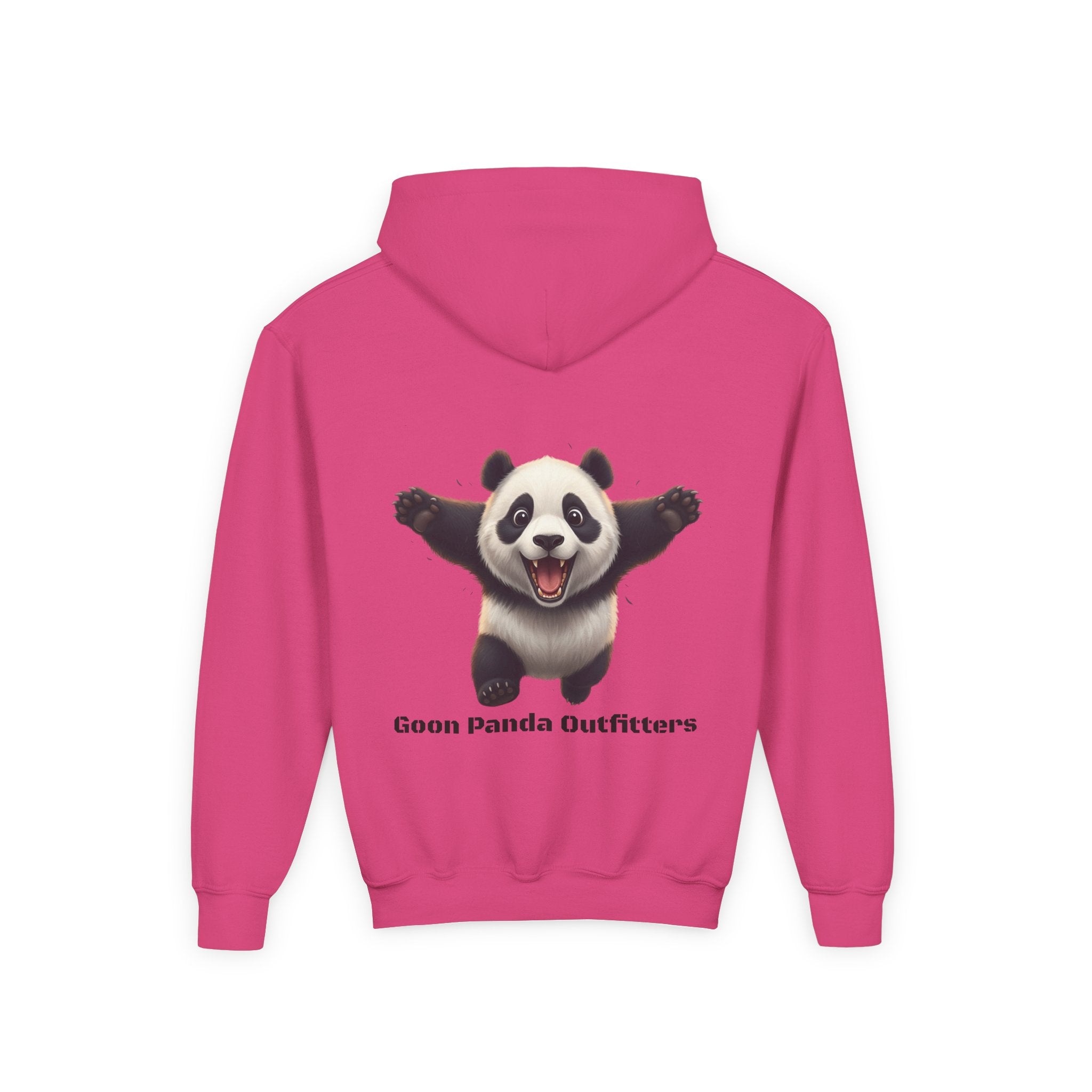 Youth Panda Hoodie - "Goon Squad" Cute Panda Graphic Kids Sweatshirt