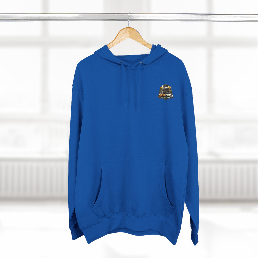 Drunk-ish Panda Hoodie — Funny Beer Lumberjack Animal Graphic Fleece Hoodie