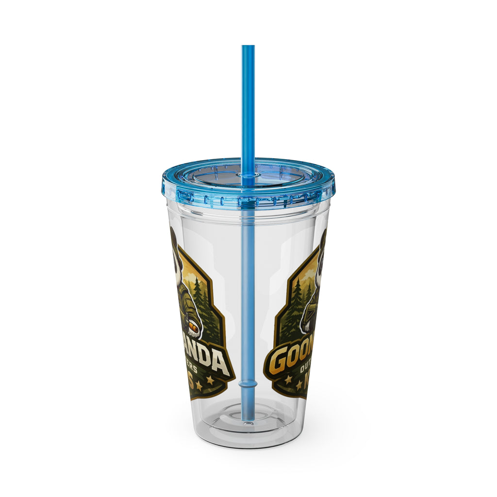 Panda Splash 16oz Tumbler with Straw — Goon Squad Kids Graphic