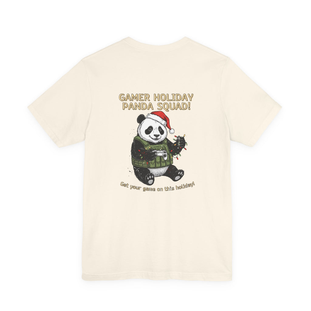 Gamer Holiday Panda Tee | gamer shirt, LAN party merch