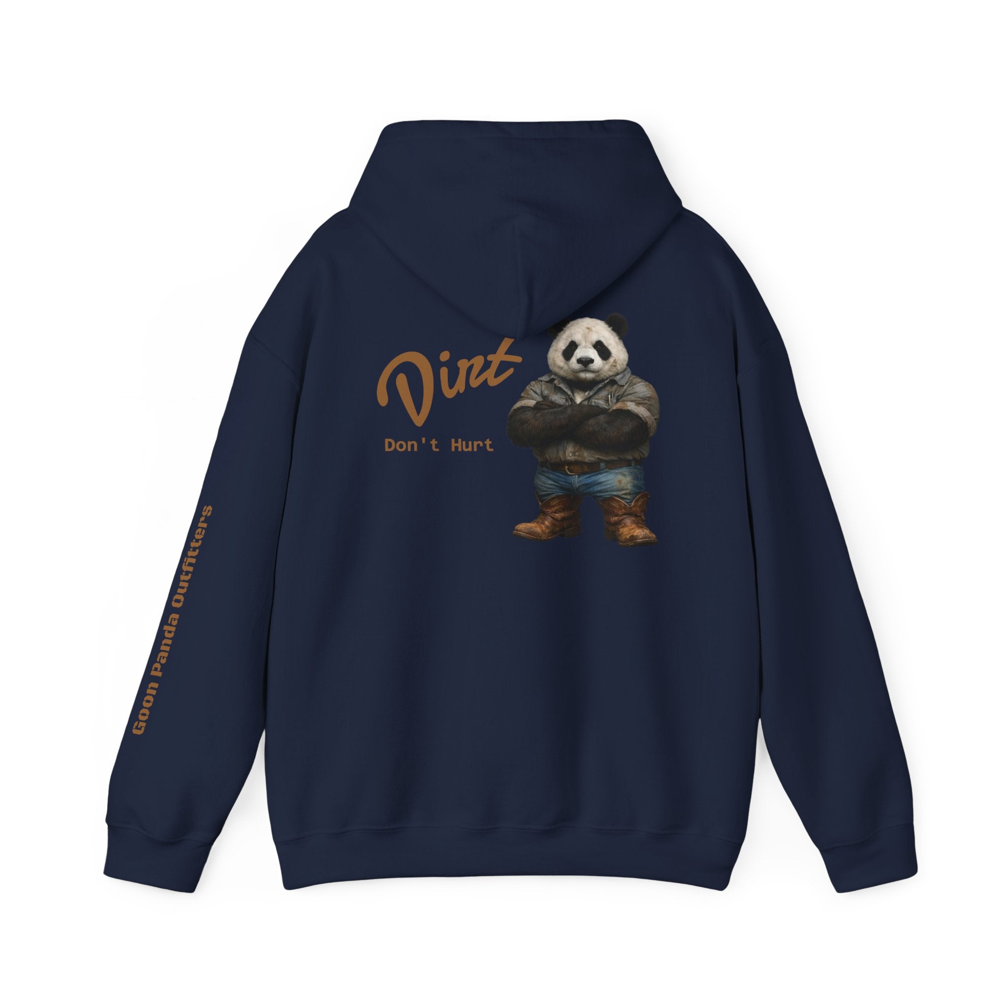 Panda 'Dirt Don't Hurt' Hoodie - Cute Vintage Bear Graphic Pullover