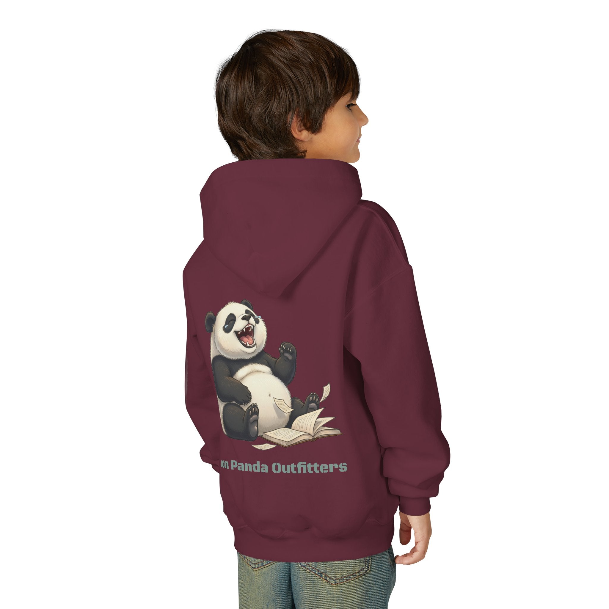 Panda Reading Youth Hoodie