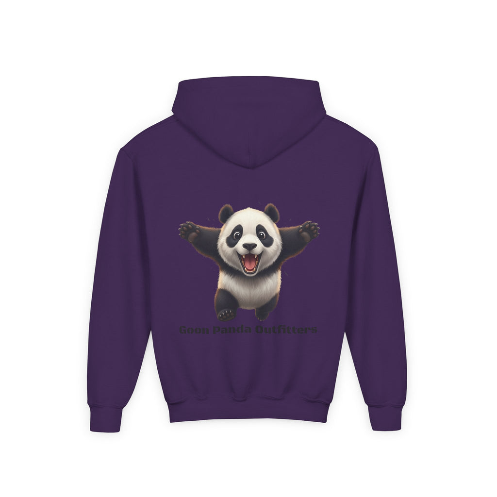 Youth Panda Hoodie - "Goon Squad" Cute Panda Graphic Kids Sweatshirt