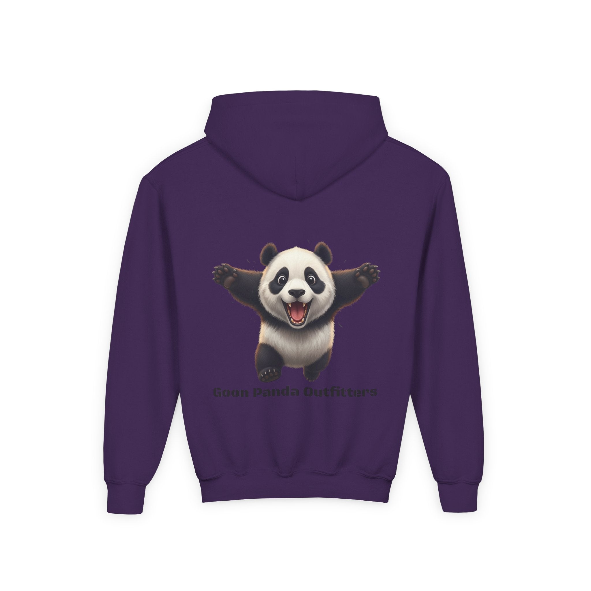 Youth Panda Hoodie - "Goon Squad" Cute Panda Graphic Kids Sweatshirt