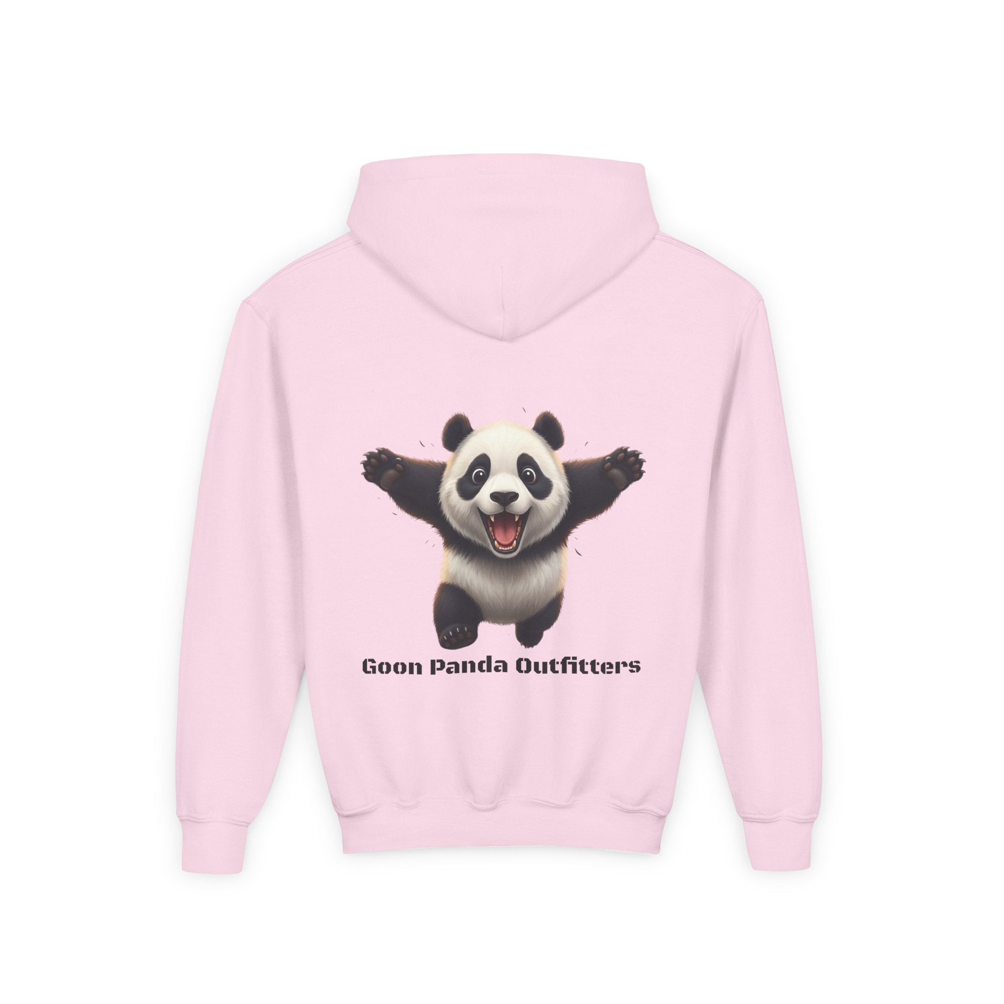 Youth Panda Hoodie - "Goon Squad" Cute Panda Graphic Kids Sweatshirt