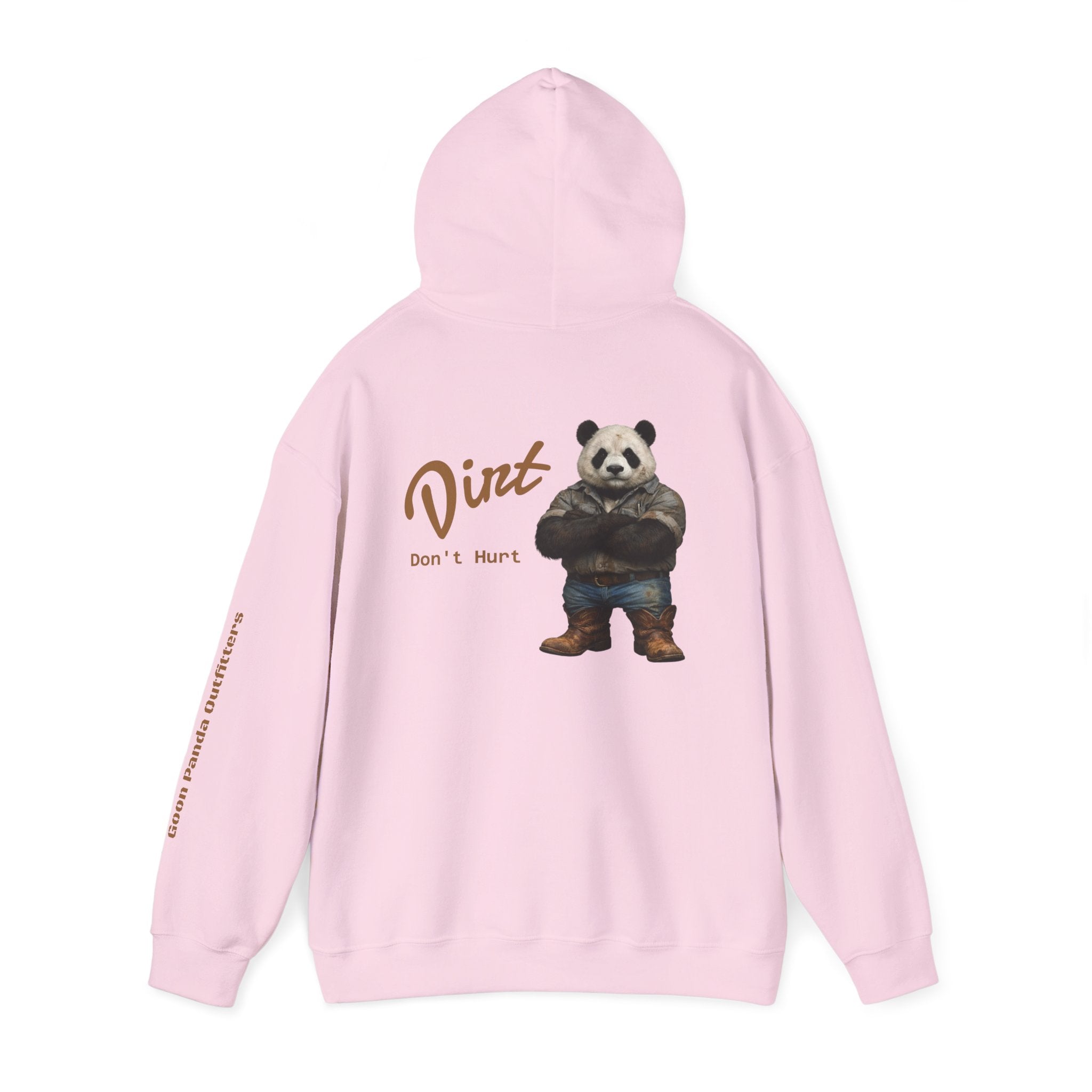 Panda 'Dirt Don't Hurt' Hoodie - Cute Vintage Bear Graphic Pullover