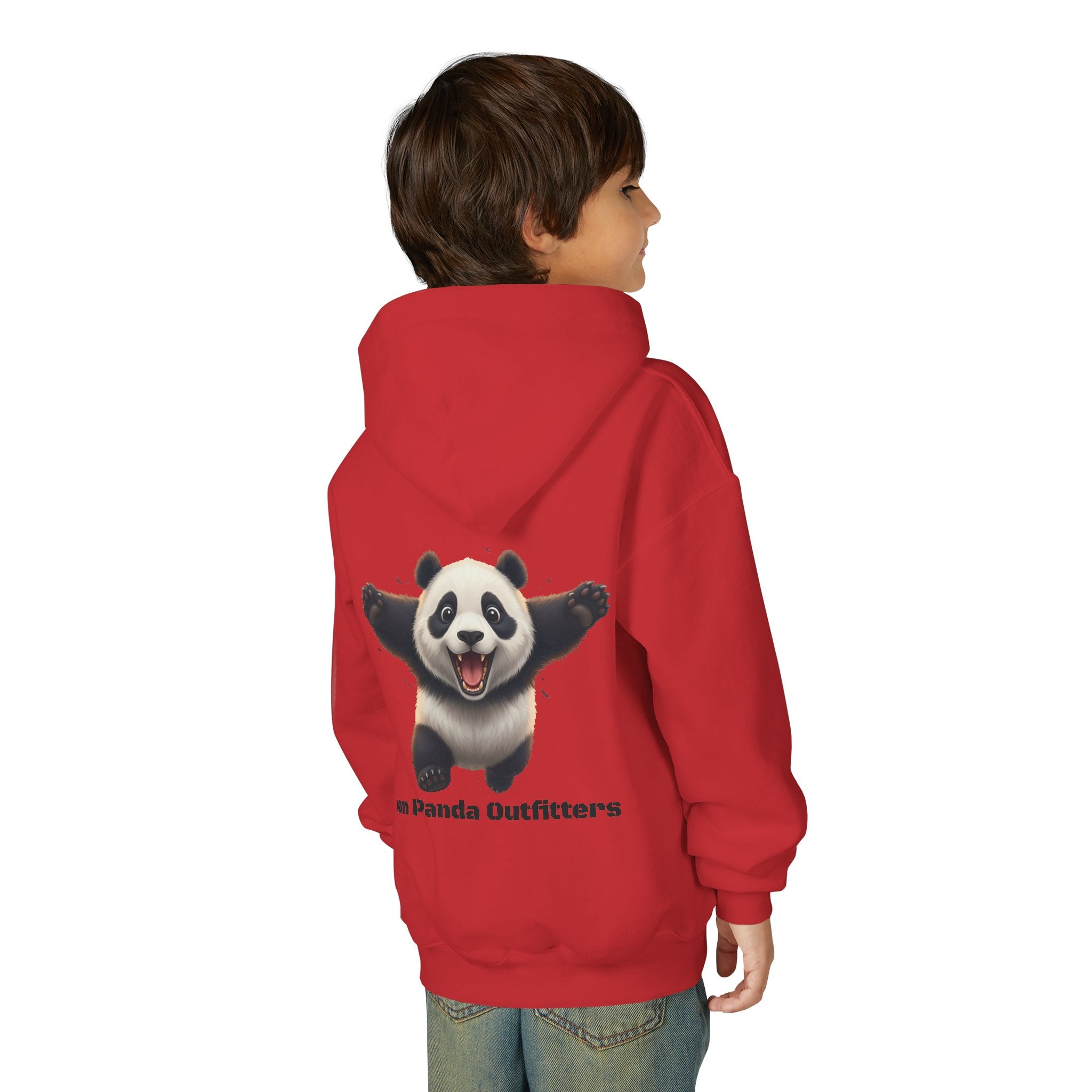 Youth Panda Hoodie - "Goon Squad" Cute Panda Graphic Kids Sweatshirt
