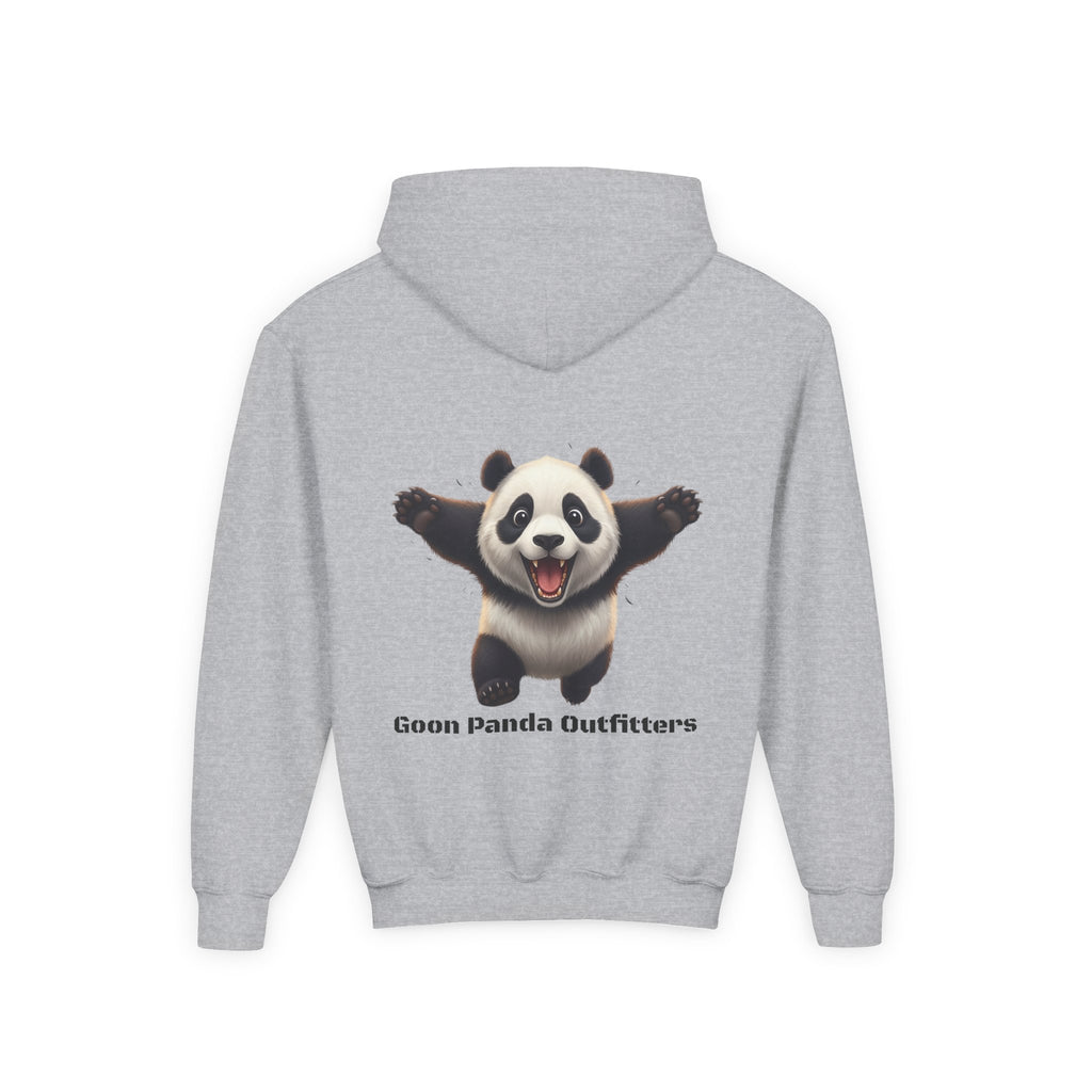 Youth Panda Hoodie - "Goon Squad" Cute Panda Graphic Kids Sweatshirt