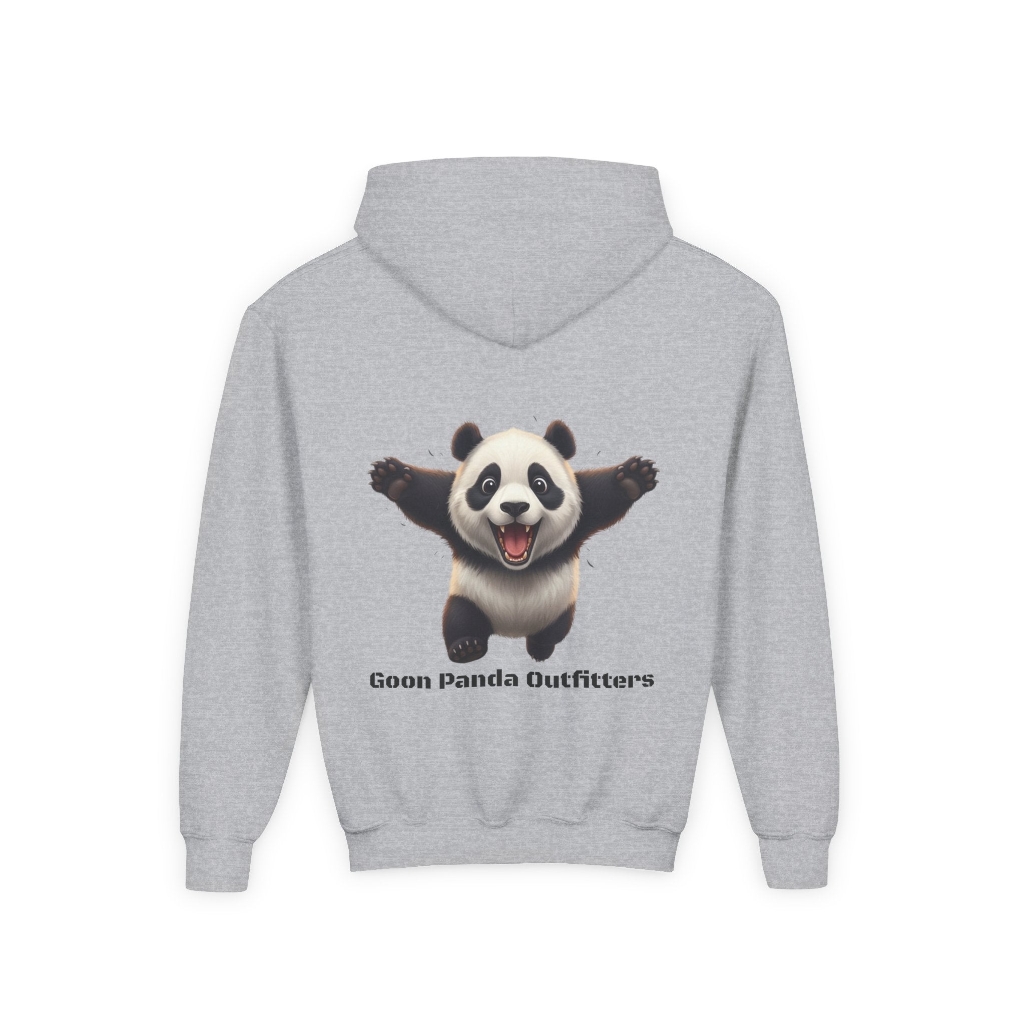 Youth Panda Hoodie - "Goon Squad" Cute Panda Graphic Kids Sweatshirt