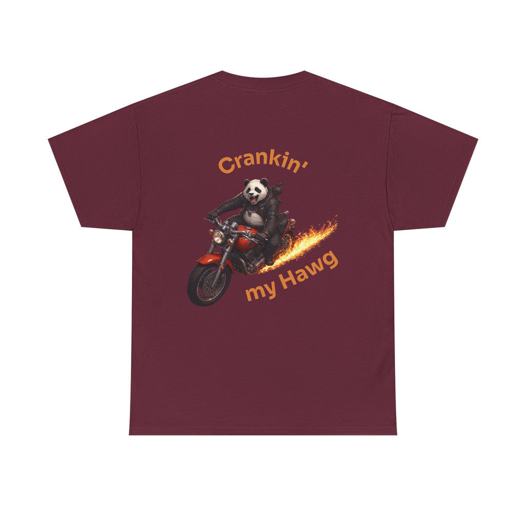 Crankin' My Hawg Panda Motorcycle T‑Shirt