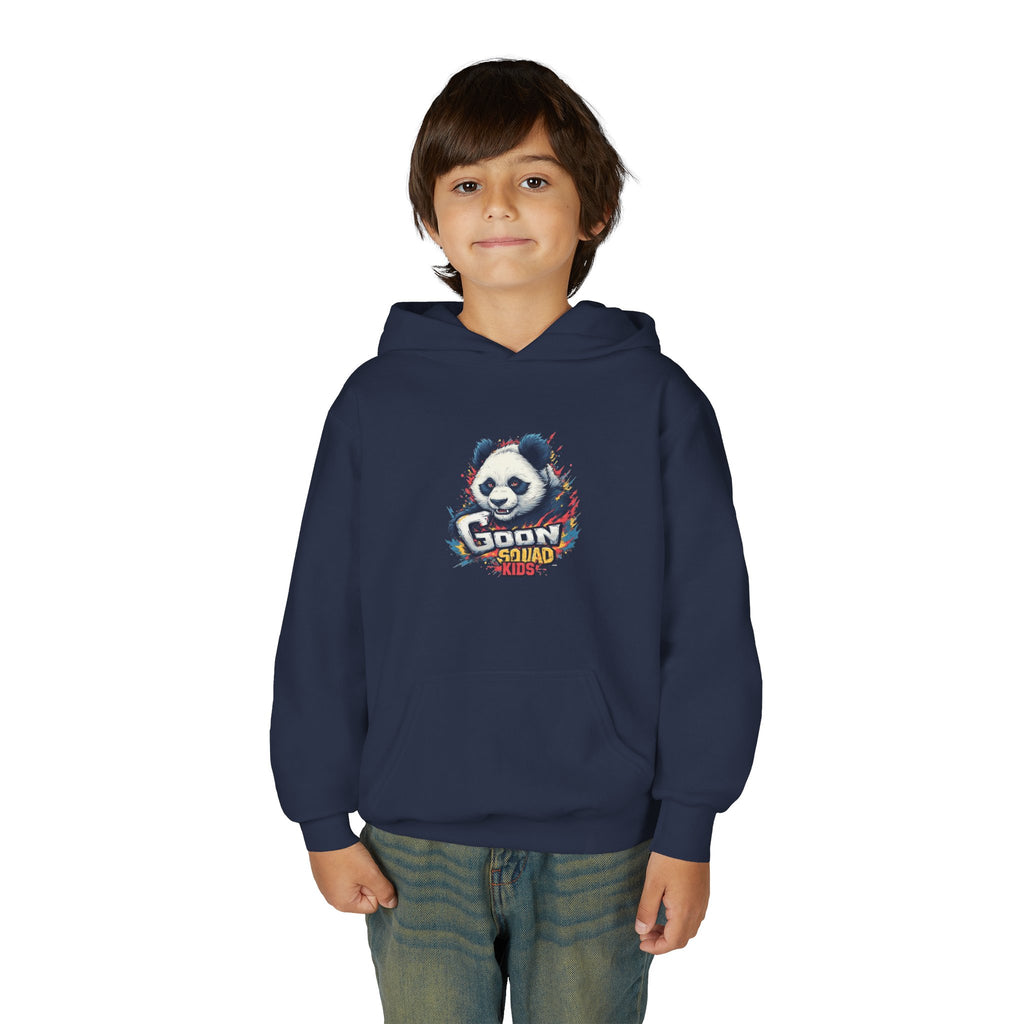 Youth Panda Hoodie - "Goon Squad" Cute Panda Graphic Kids Sweatshirt