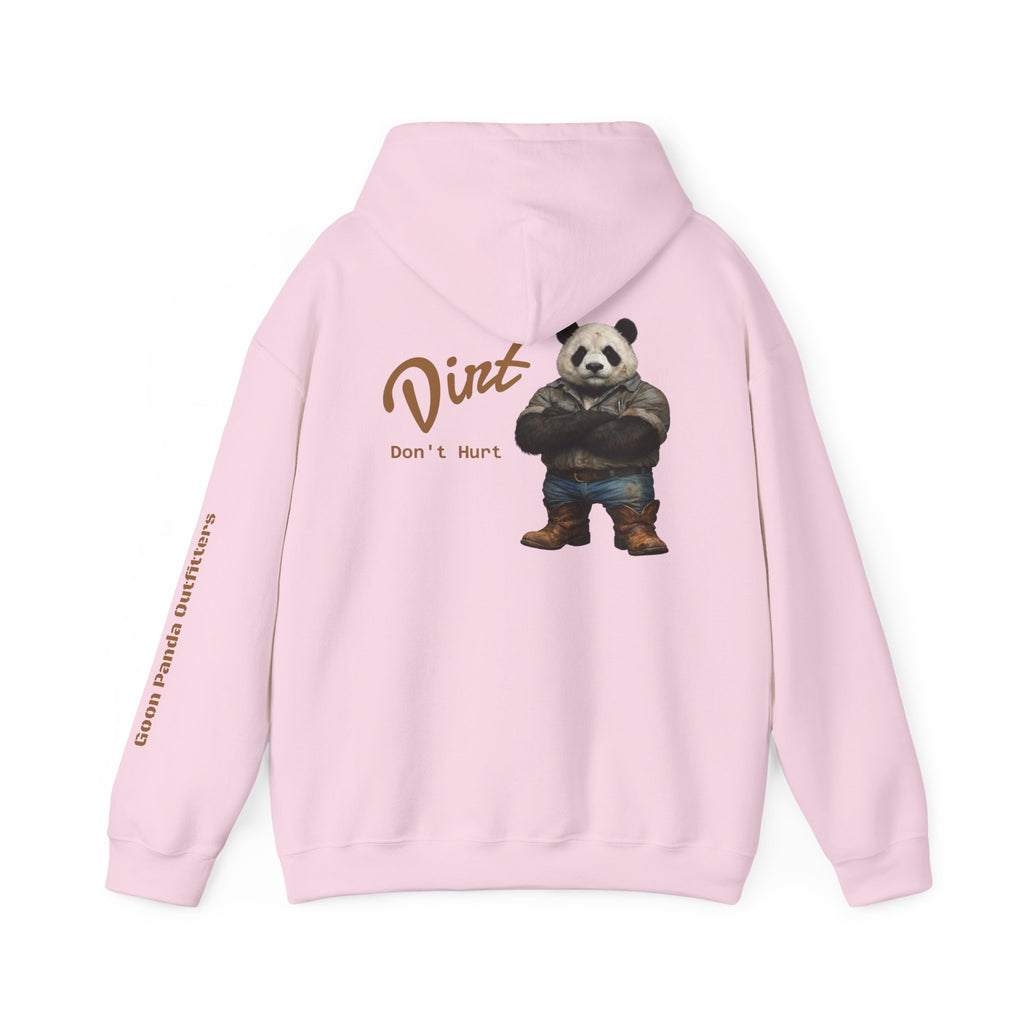 Panda 'Dirt Don't Hurt' Hoodie - Cute Vintage Bear Graphic Pullover