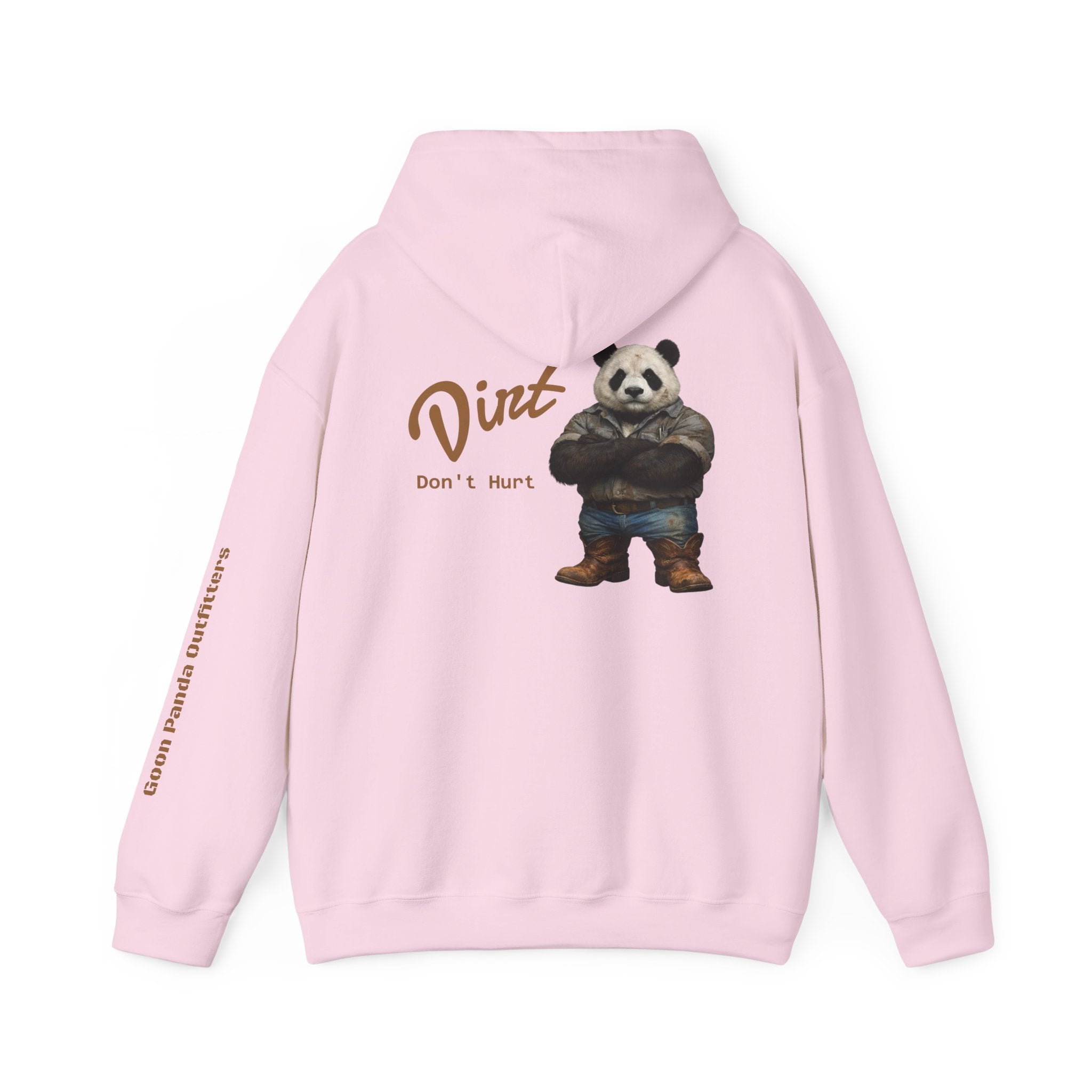 Panda 'Dirt Don't Hurt' Hoodie - Cute Vintage Bear Graphic Pullover